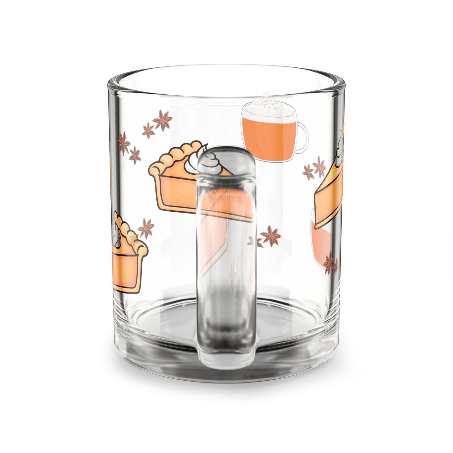 Autumn-Themed Glass Mug