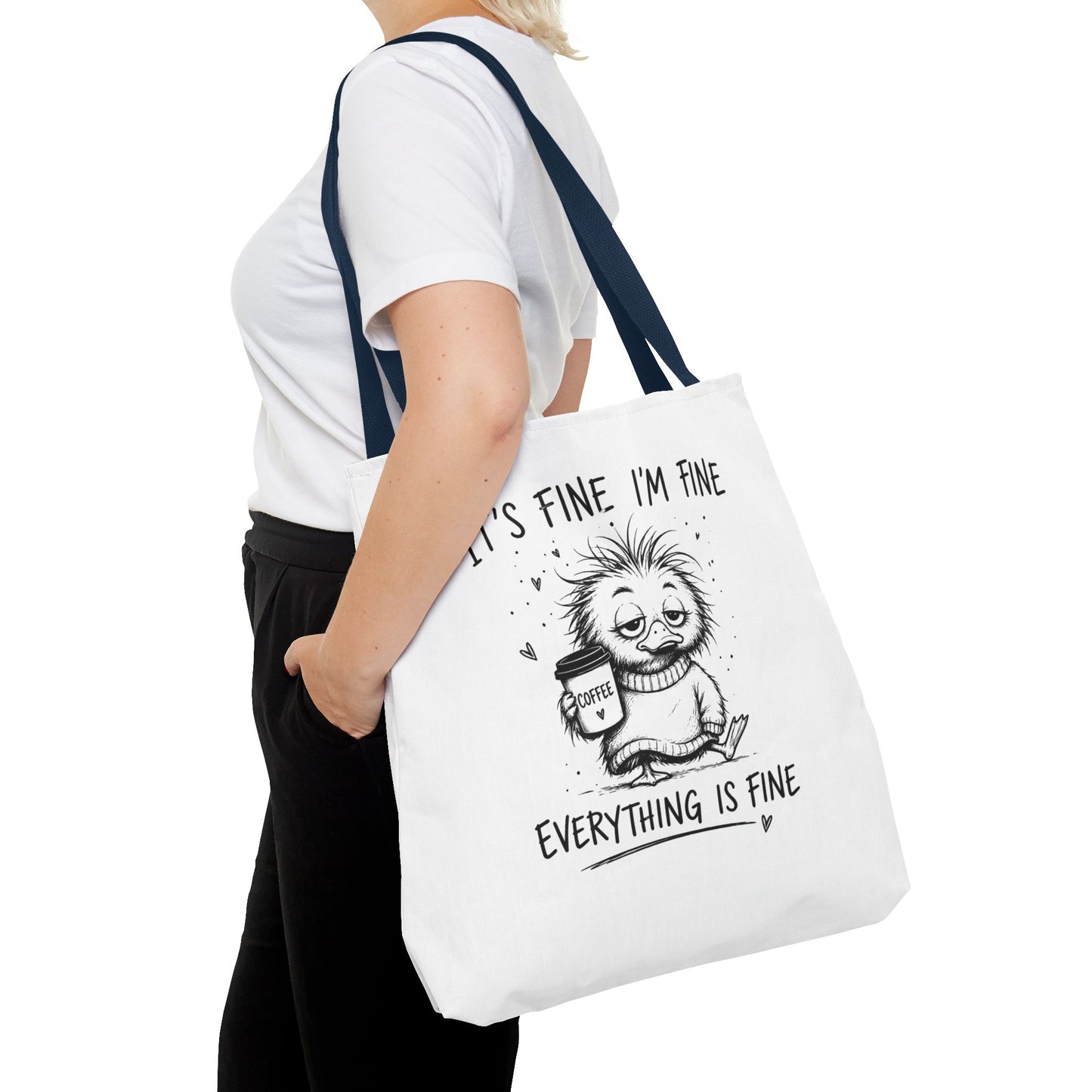 Everything is Fine Tote Bag | Canvas Carryall