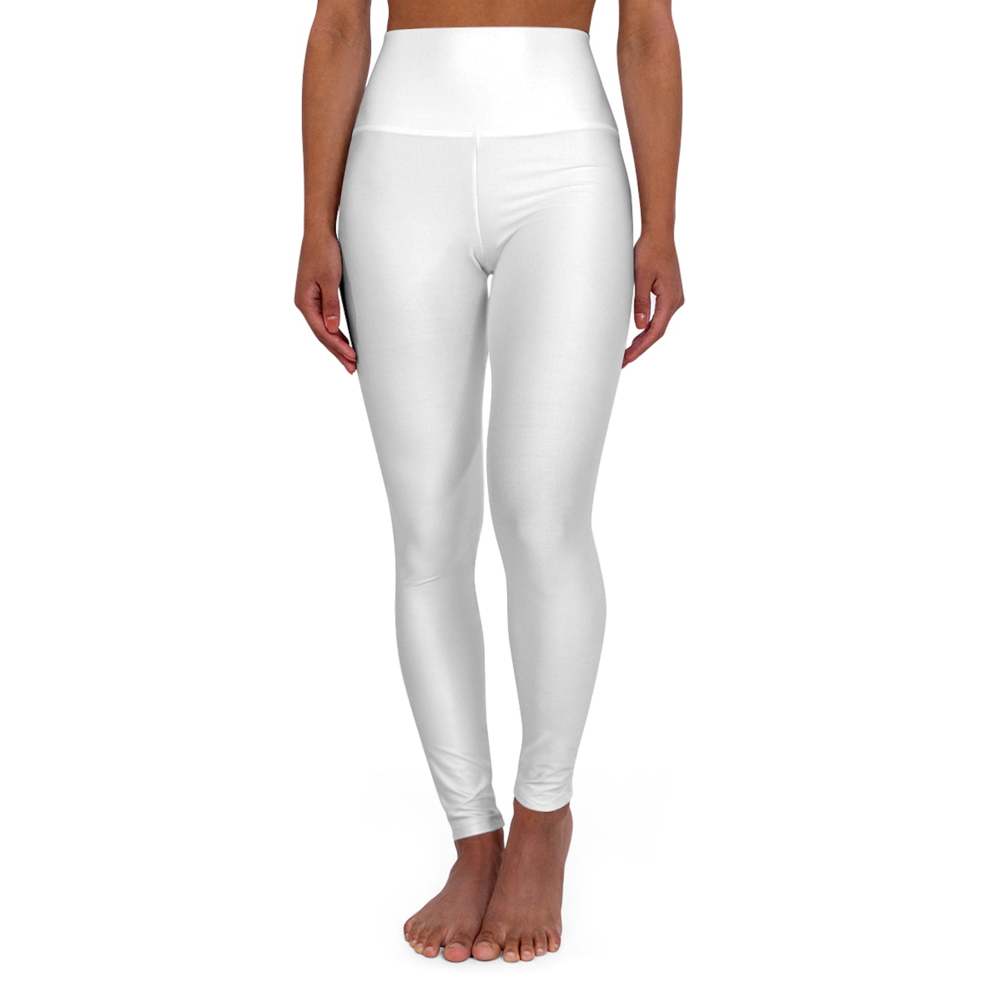 iGB Fits High Waisted White Yoga Leggings, Activewear, Workout Tights, Athletic Leggings, Fitness Apparel, Comfortable Leggings for Yoga or Gym