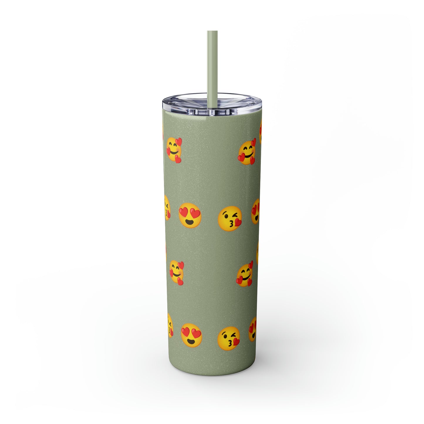 Love Emoji Tumbler with Straw, 20oz