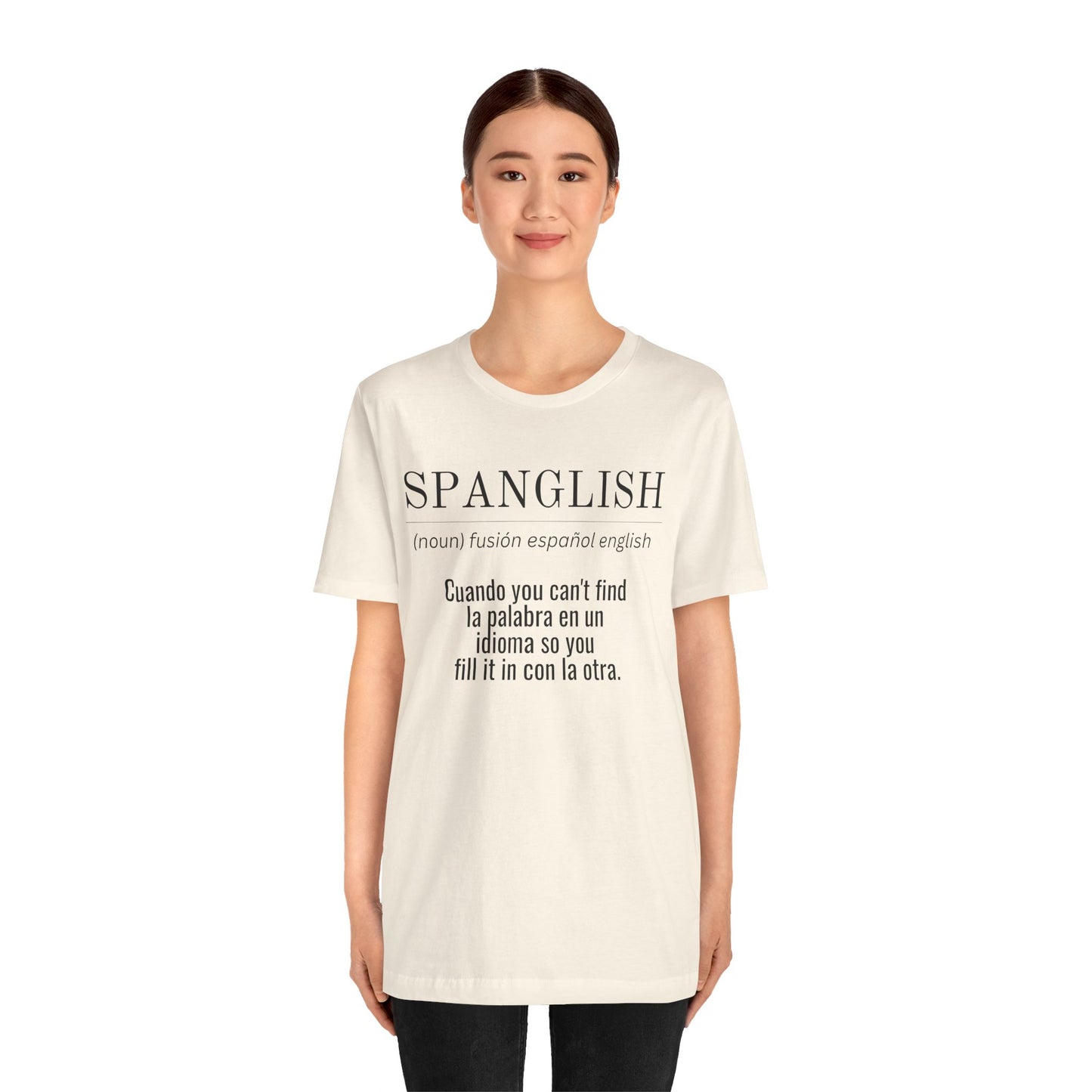 Spanglish Definition Shirt | Bilingual Pride Graphic Tee