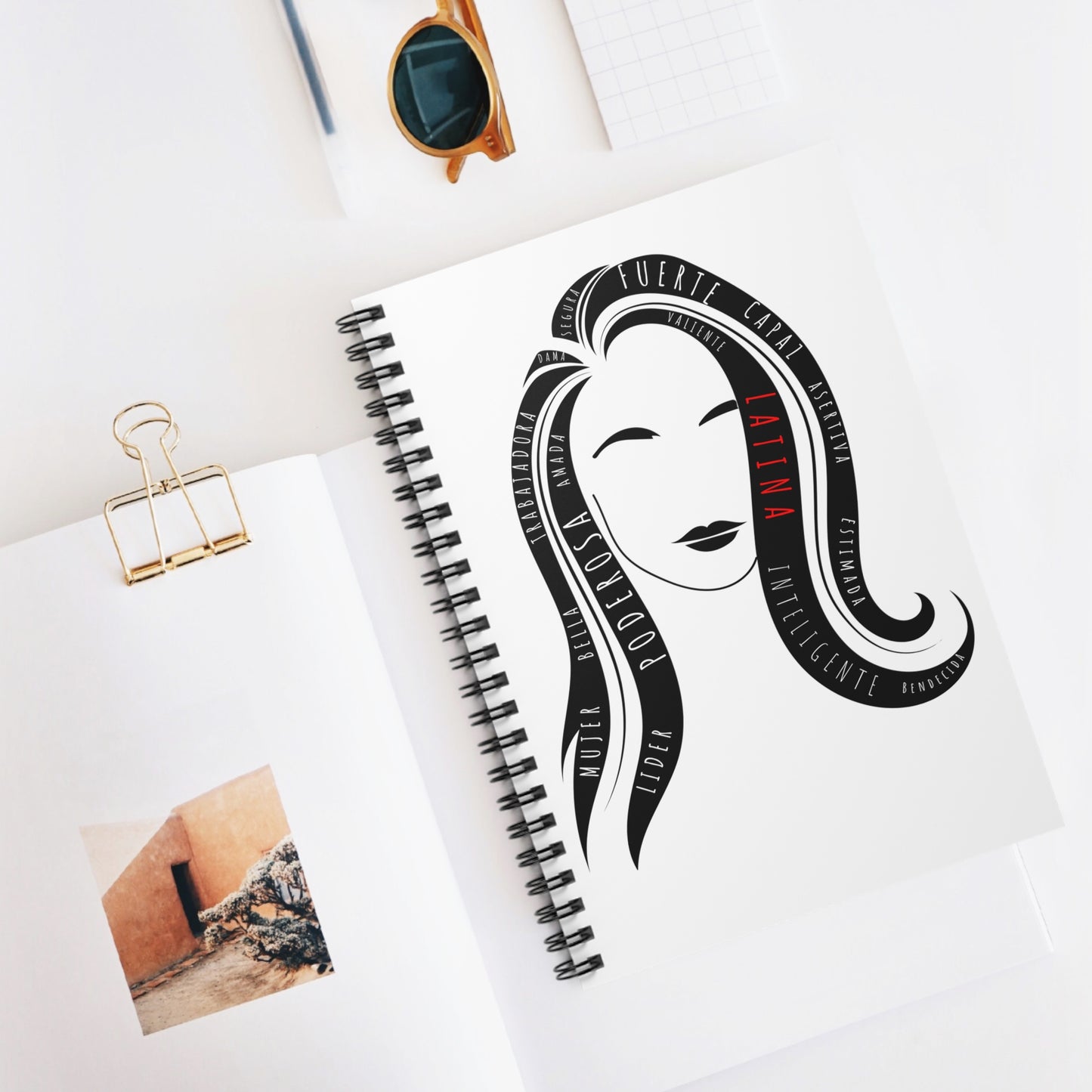 Fuerza Latina Spiral Notebook – Ruled Line | Latina Empowerment Journal