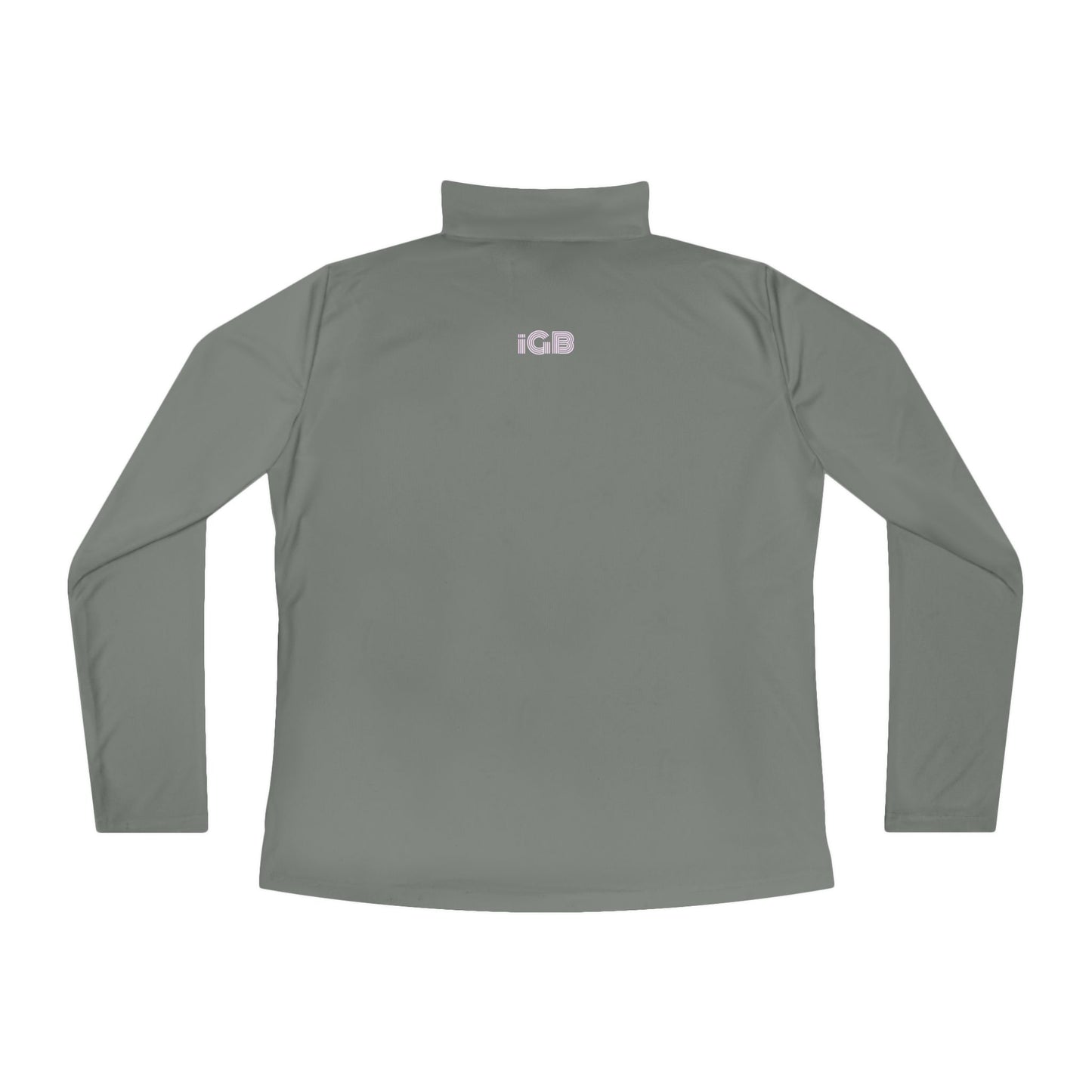 iGB Fits Ladies Quarter-Zip Pullover | Cozy, Stylish Activewear for All Seasons, Perfect for Workouts, Casual Outings, Gift for Her, Marathon Gear