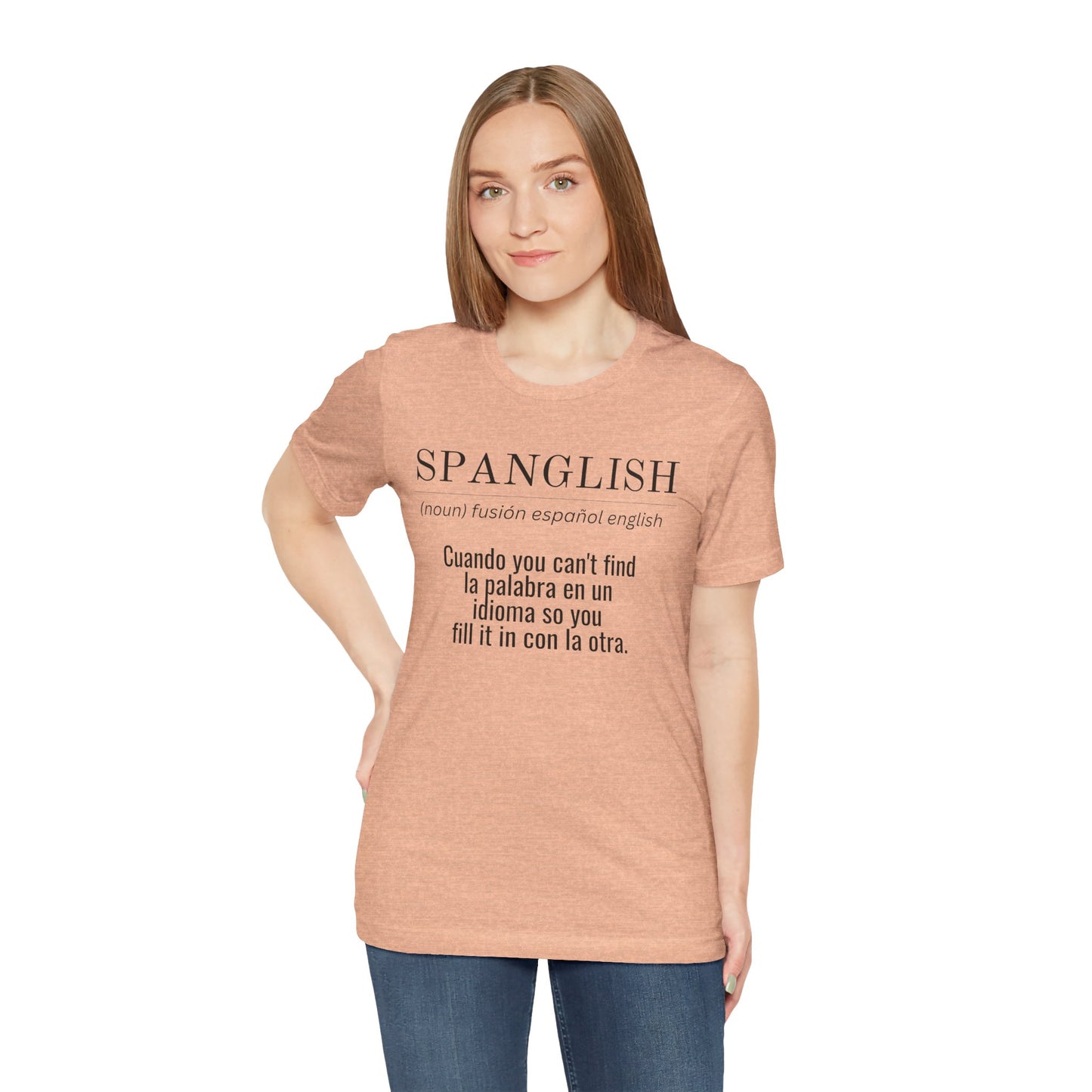 Spanglish Definition Shirt | Bilingual Pride Graphic Tee