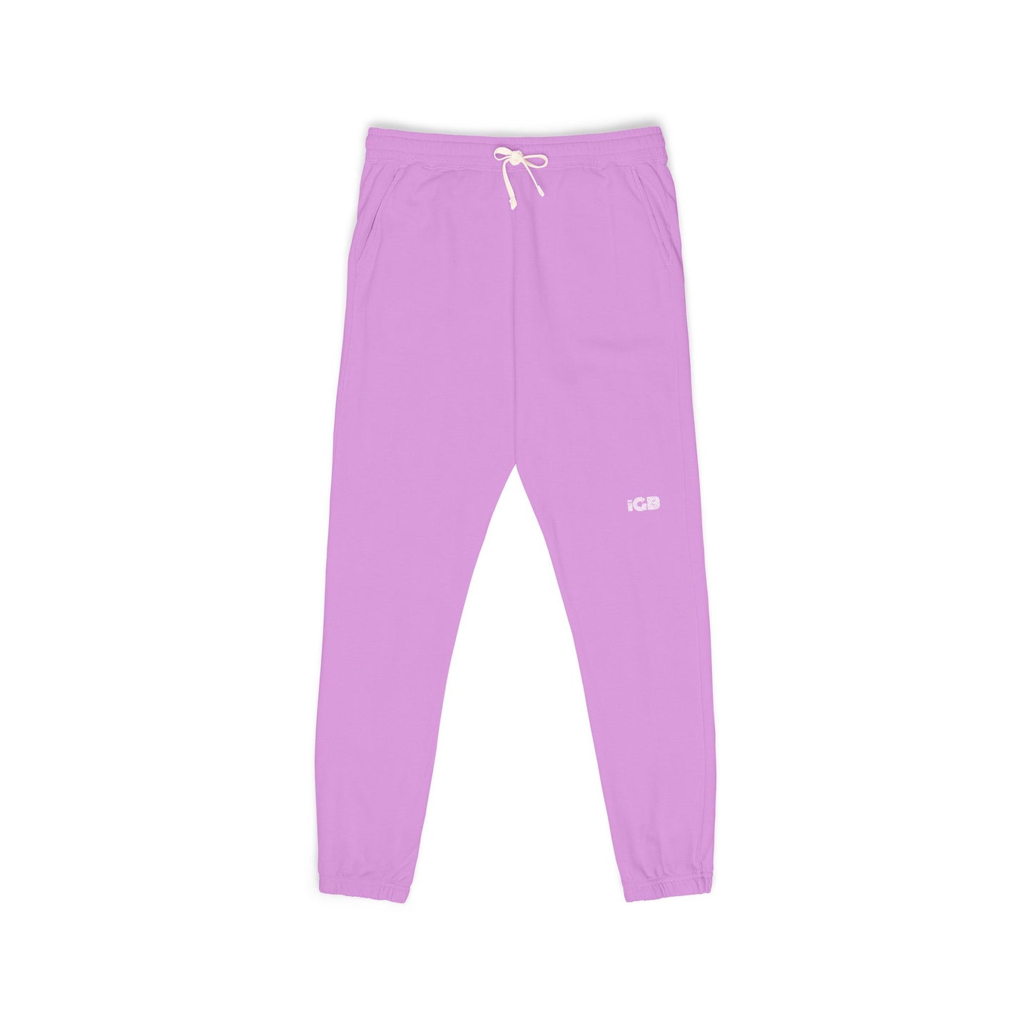 iGB Fits Cozy Unisex Garment-Dyed Fleece Sweatpants | Relaxed Lounge Wear for Home, Travel, Gifts, Special Occasions, Everyday Comfort