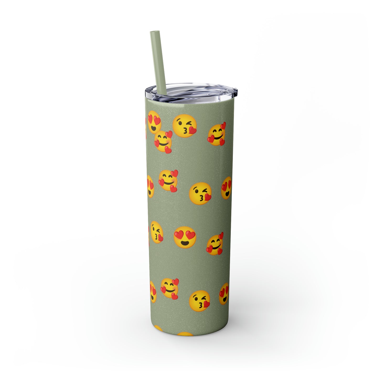 Love Emoji Tumbler with Straw, 20oz