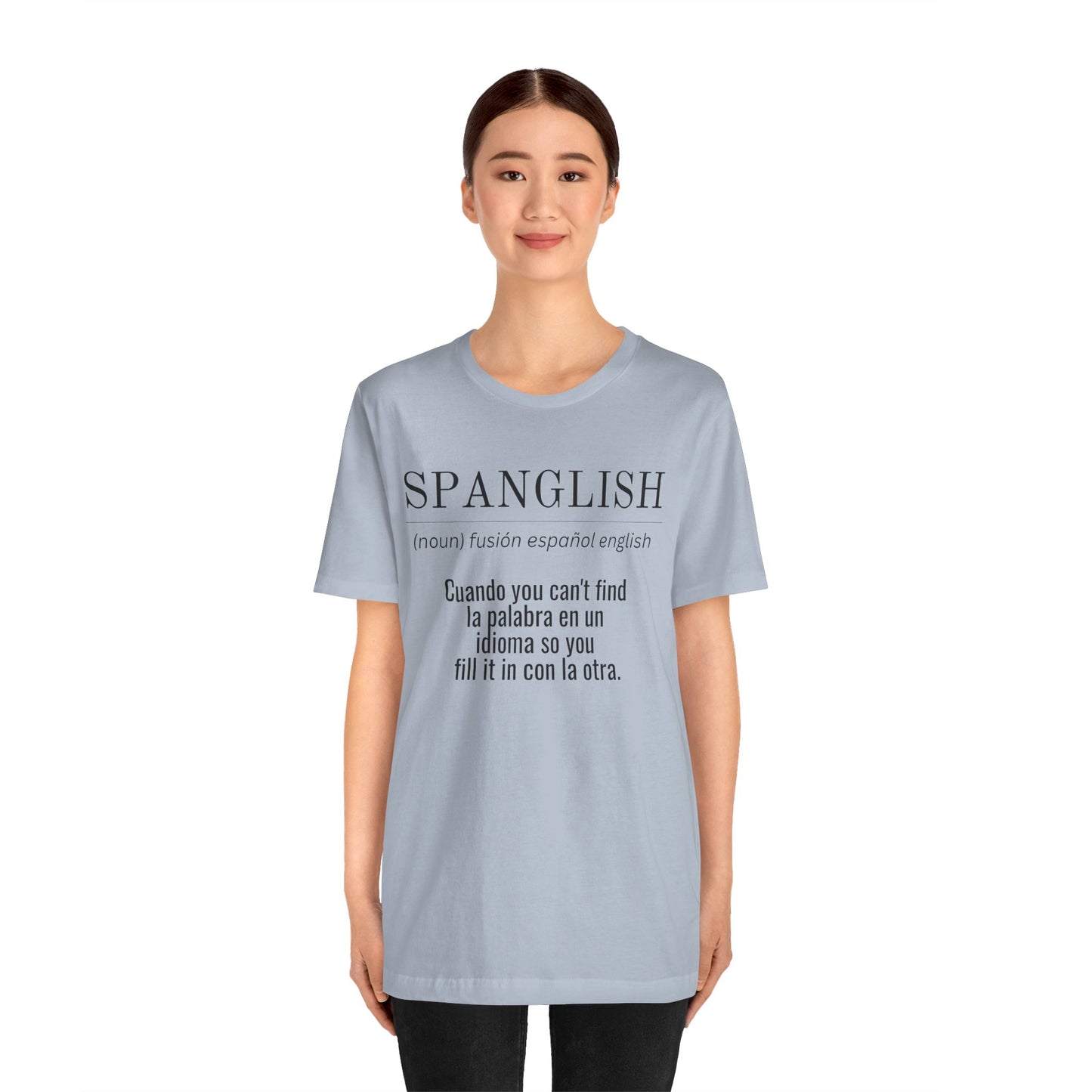 Spanglish Definition Shirt | Bilingual Pride Graphic Tee