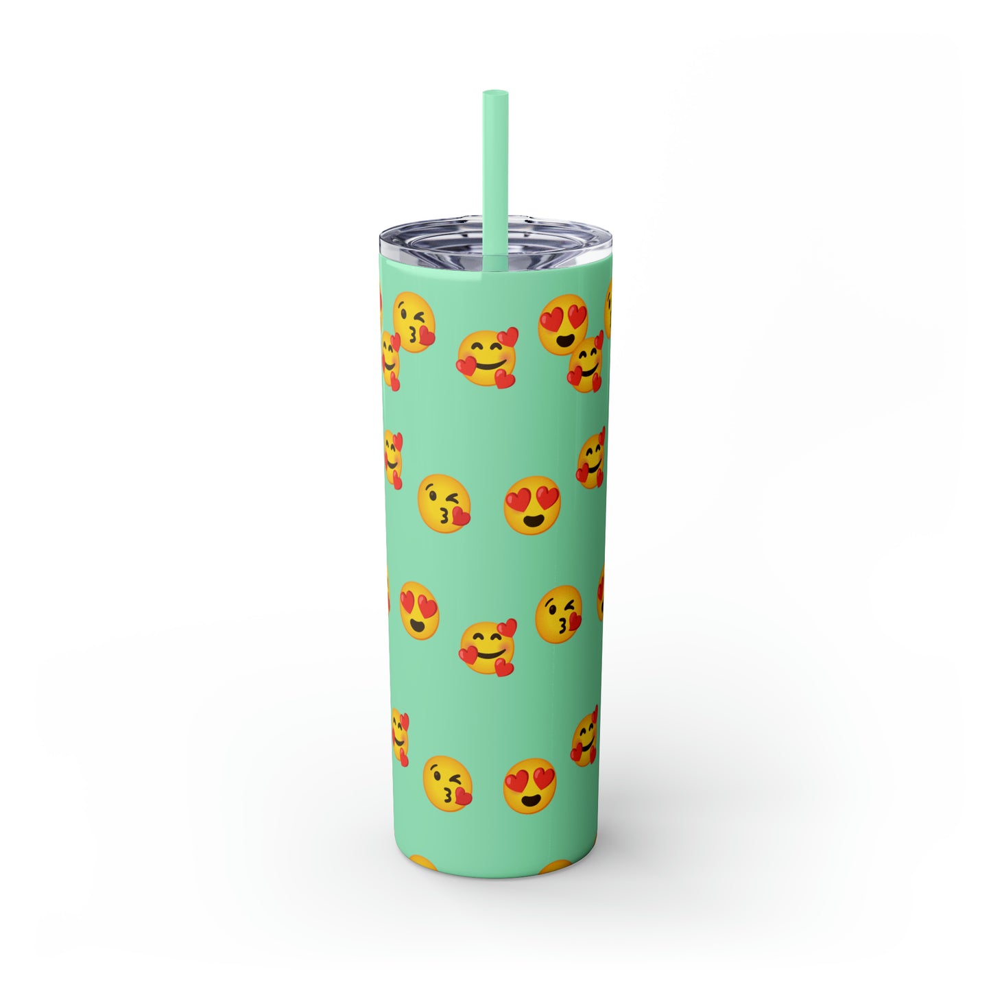 Love Emoji Tumbler with Straw, 20oz