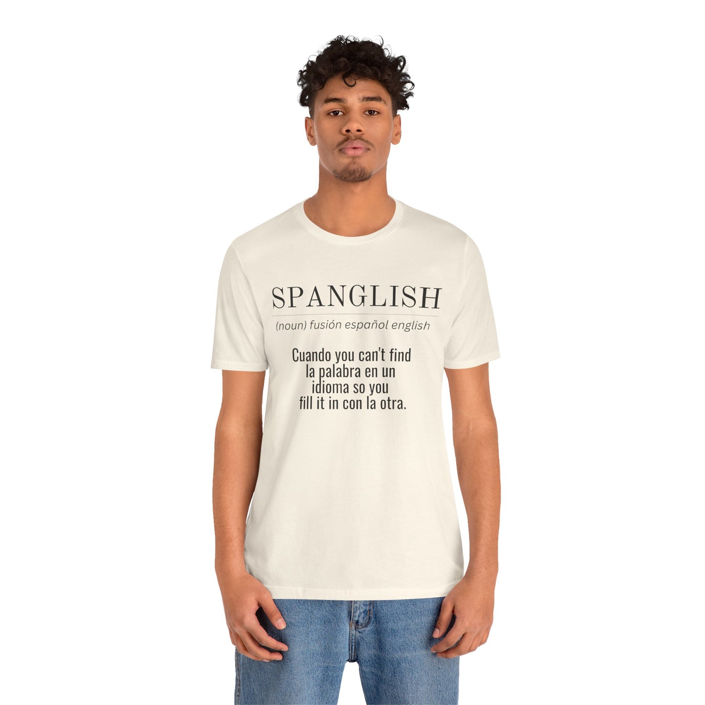 Spanglish Definition Shirt | Bilingual Pride Graphic Tee