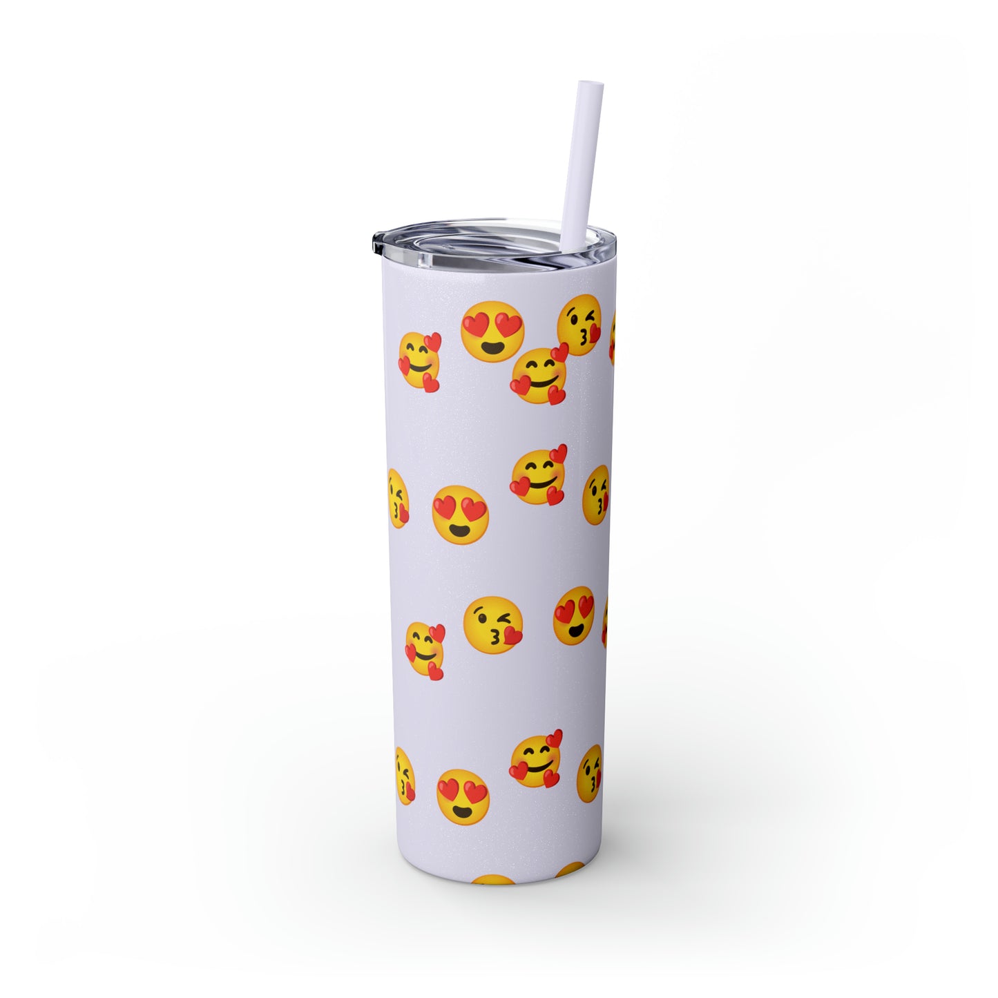Love Emoji Tumbler with Straw, 20oz