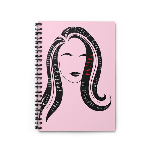 Fuerza Latina Pink Spiral Notebook - Ruled Line