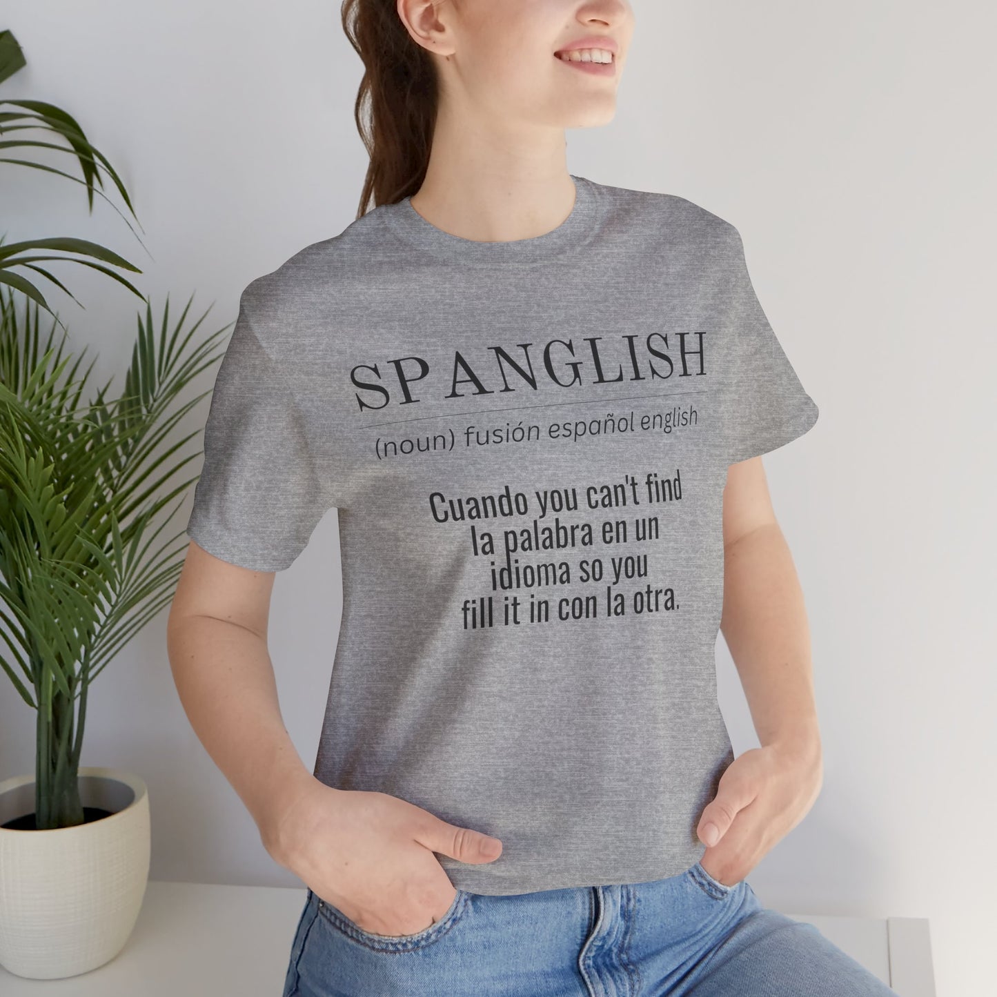 Spanglish Definition Shirt | Bilingual Pride Graphic Tee