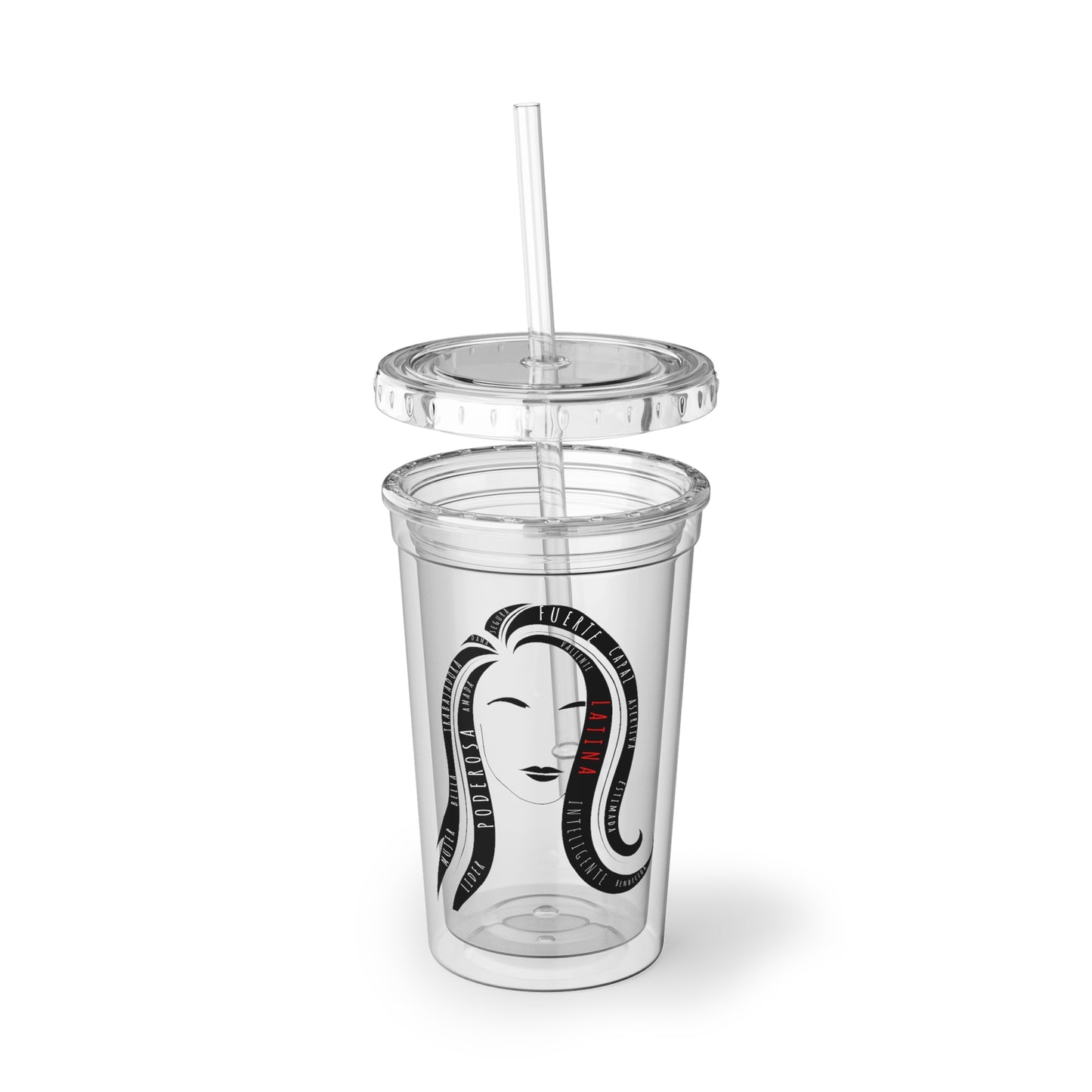 Fuerza Latina Acrylic Cup | Latina Empowerment Pride Tumbler