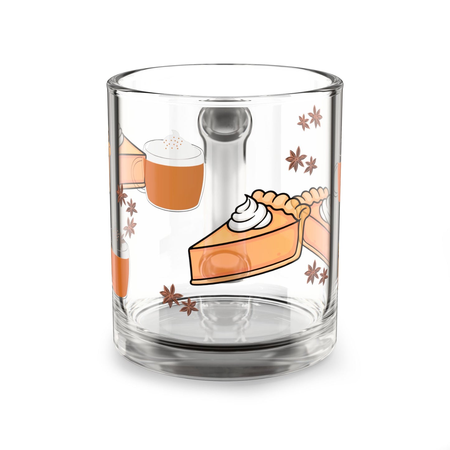 Autumn-Themed Glass Mug