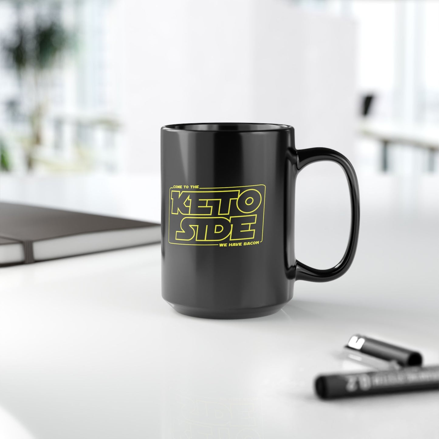Keto Dark Side Mug for Coffee Lovers, Custom Gift, Unique Design, Perfect for Home or Office, Great for Birthdays, Holidays