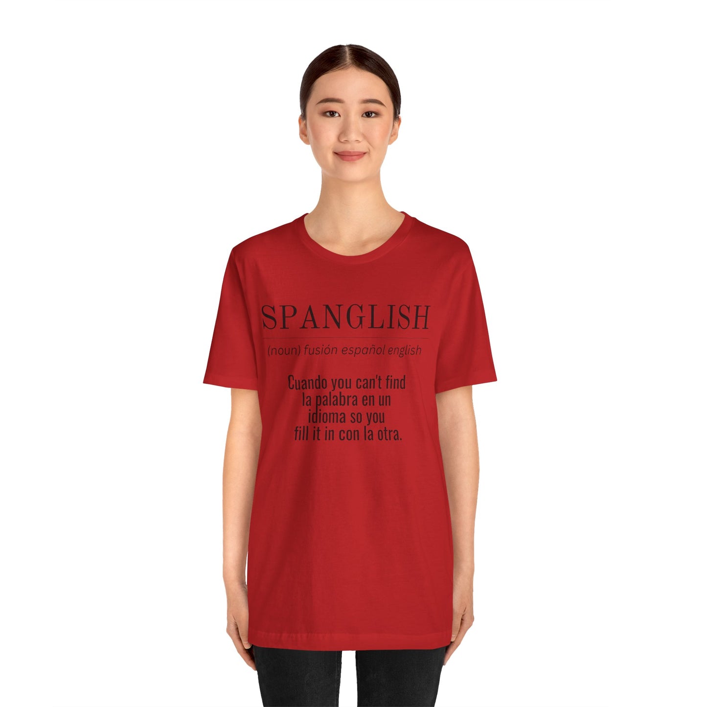 Spanglish Definition Shirt | Bilingual Pride Graphic Tee