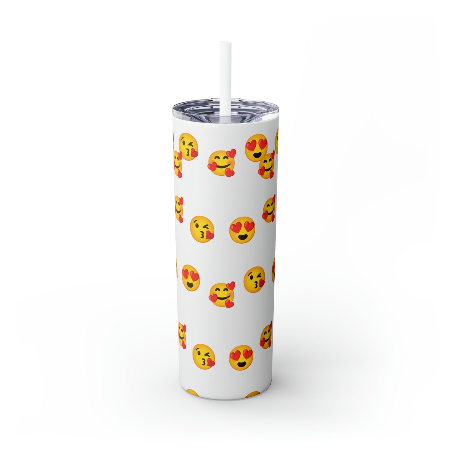 Love Emoji Tumbler with Straw, 20oz
