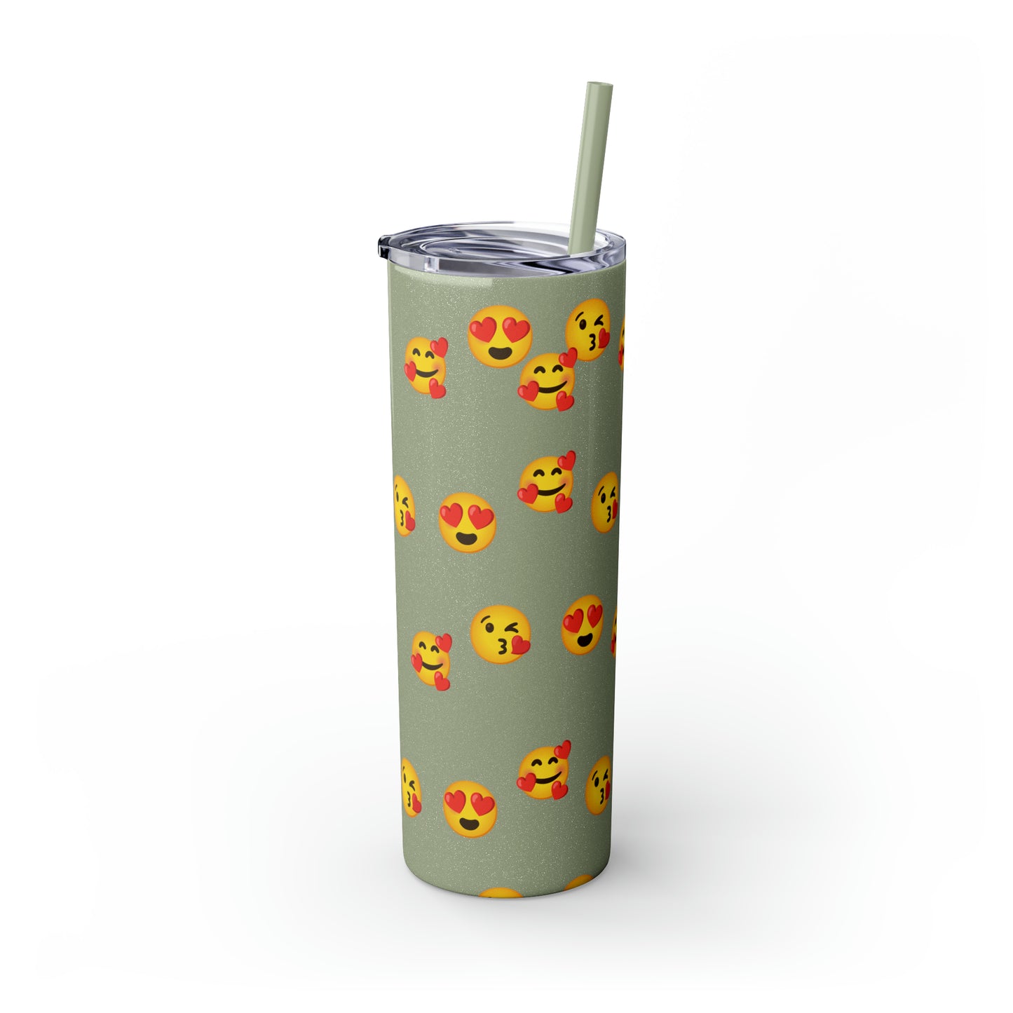 Love Emoji Tumbler with Straw, 20oz