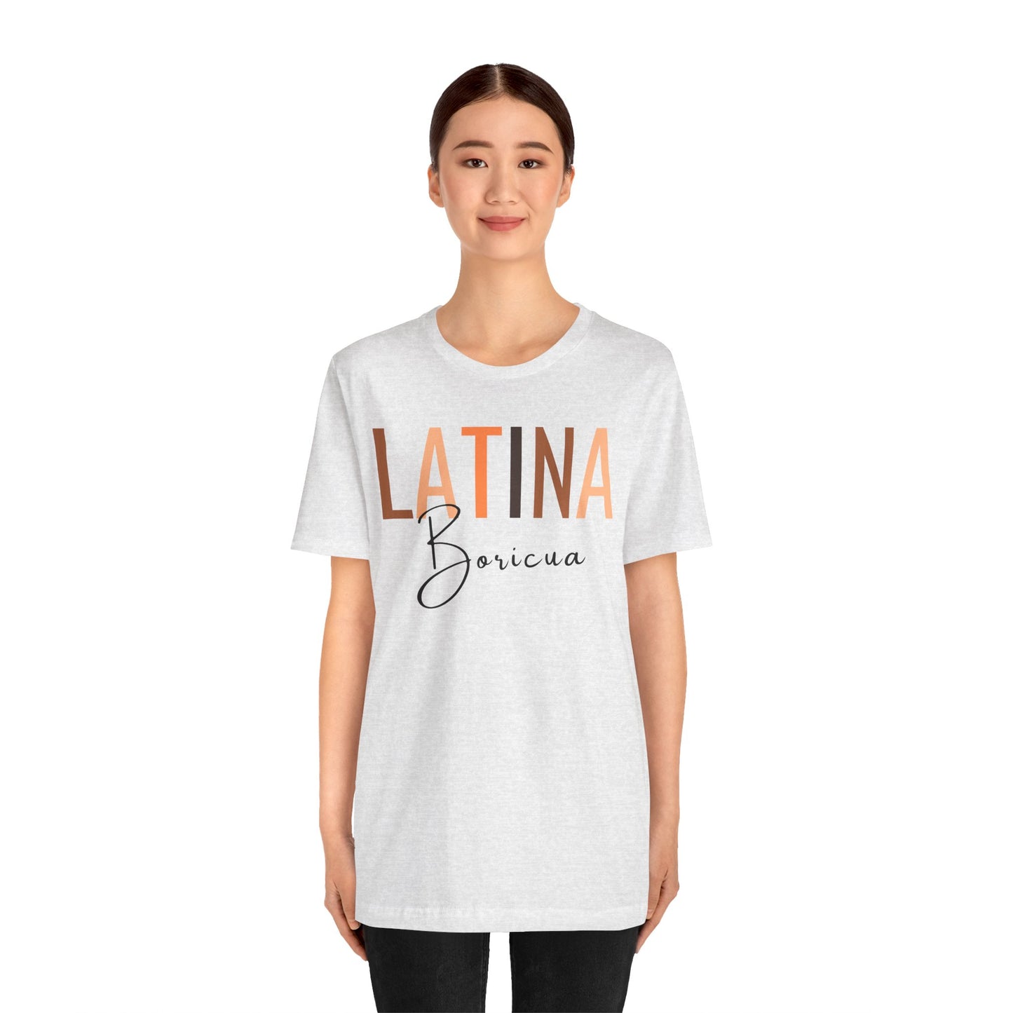 Latina Boricua, Shirt with Black Font