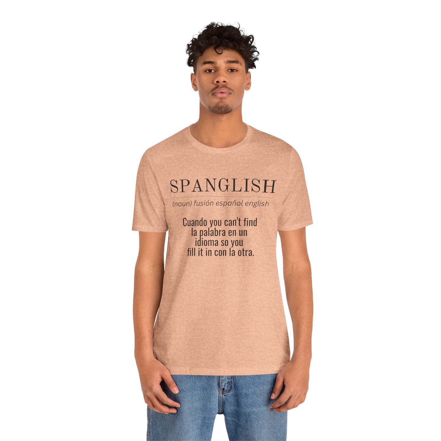 Spanglish Definition Shirt | Bilingual Pride Graphic Tee