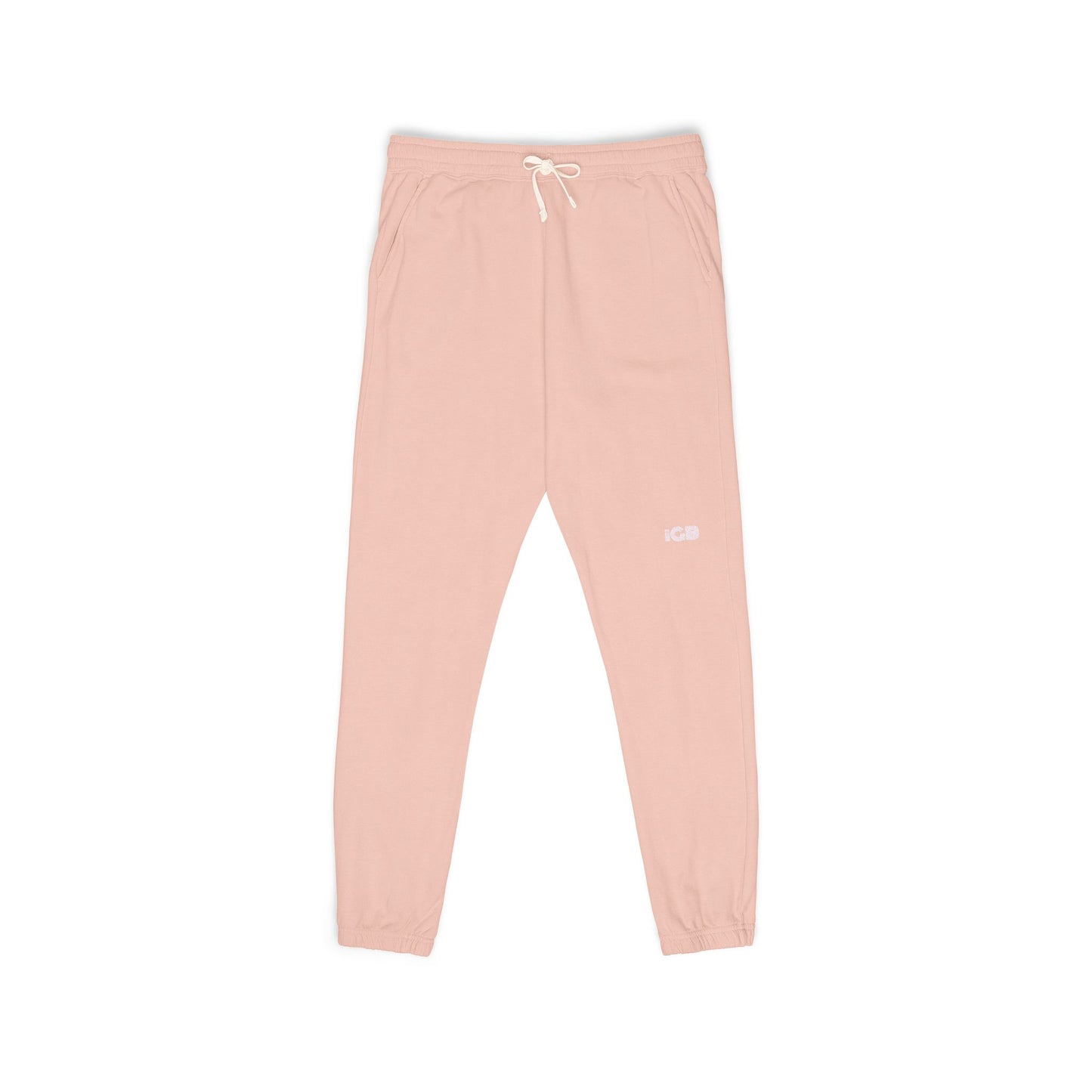 iGB Fits Cozy Unisex Garment-Dyed Fleece Sweatpants | Relaxed Lounge Wear for Home, Travel, Gifts, Special Occasions, Everyday Comfort
