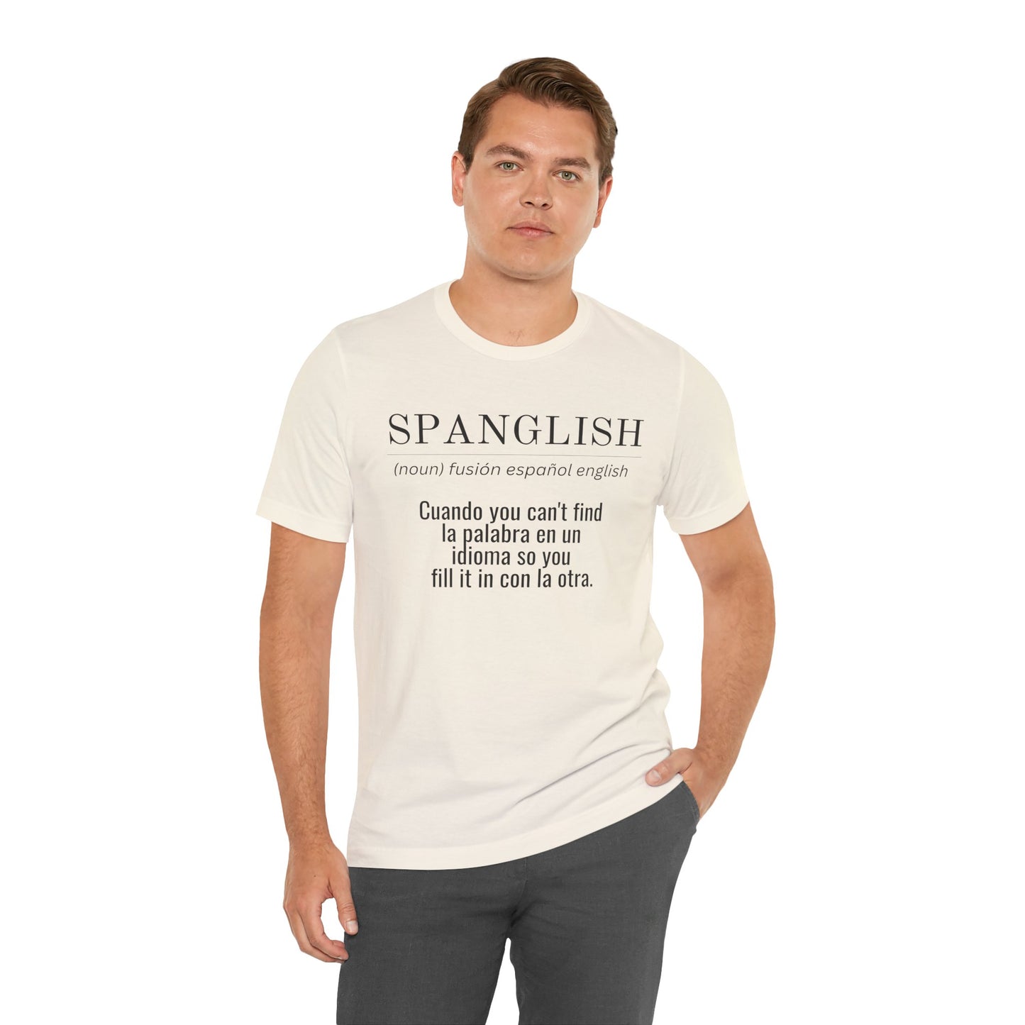 Spanglish Definition Shirt | Bilingual Pride Graphic Tee