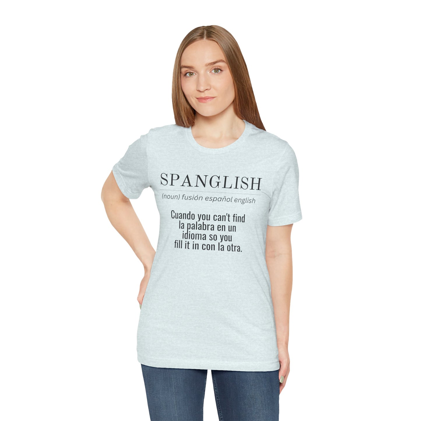 Spanglish Definition Shirt | Bilingual Pride Graphic Tee