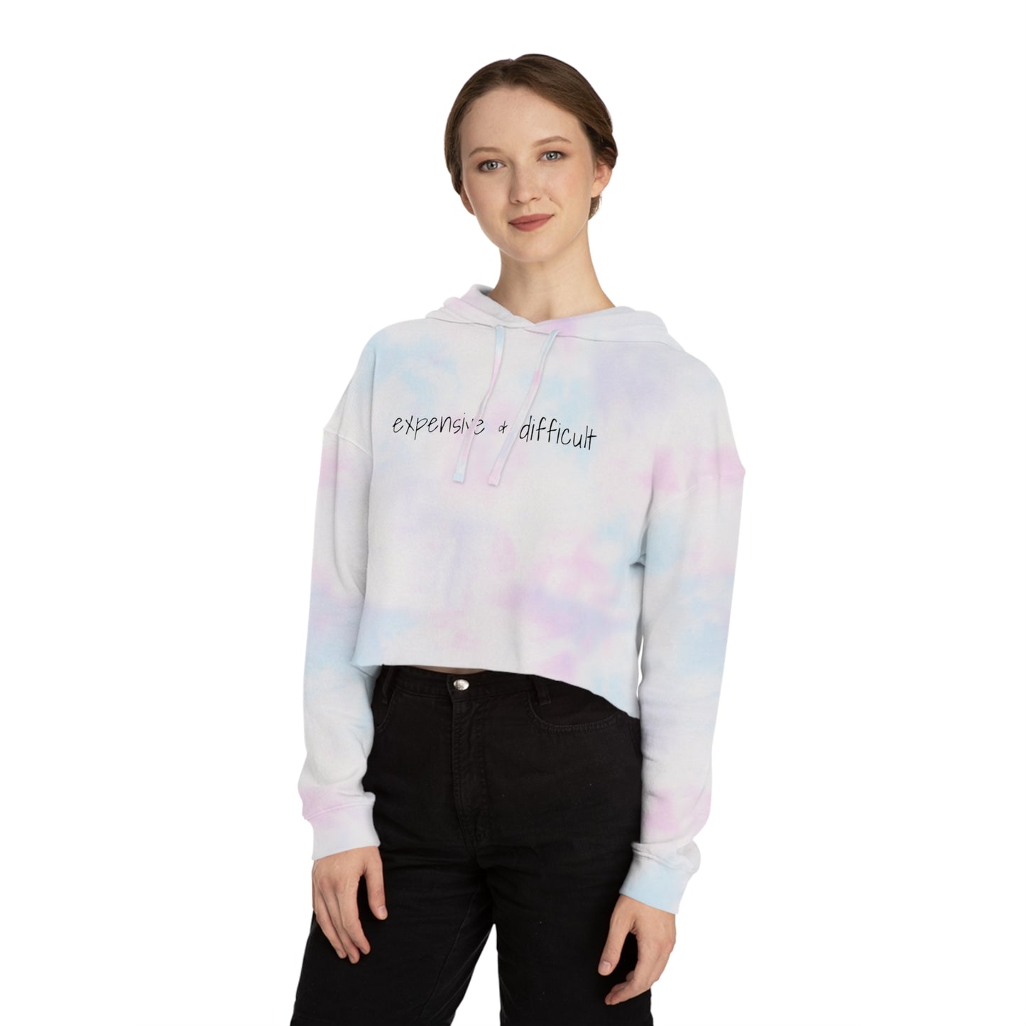 Expensive & Difficult, Cropped Hoodie
