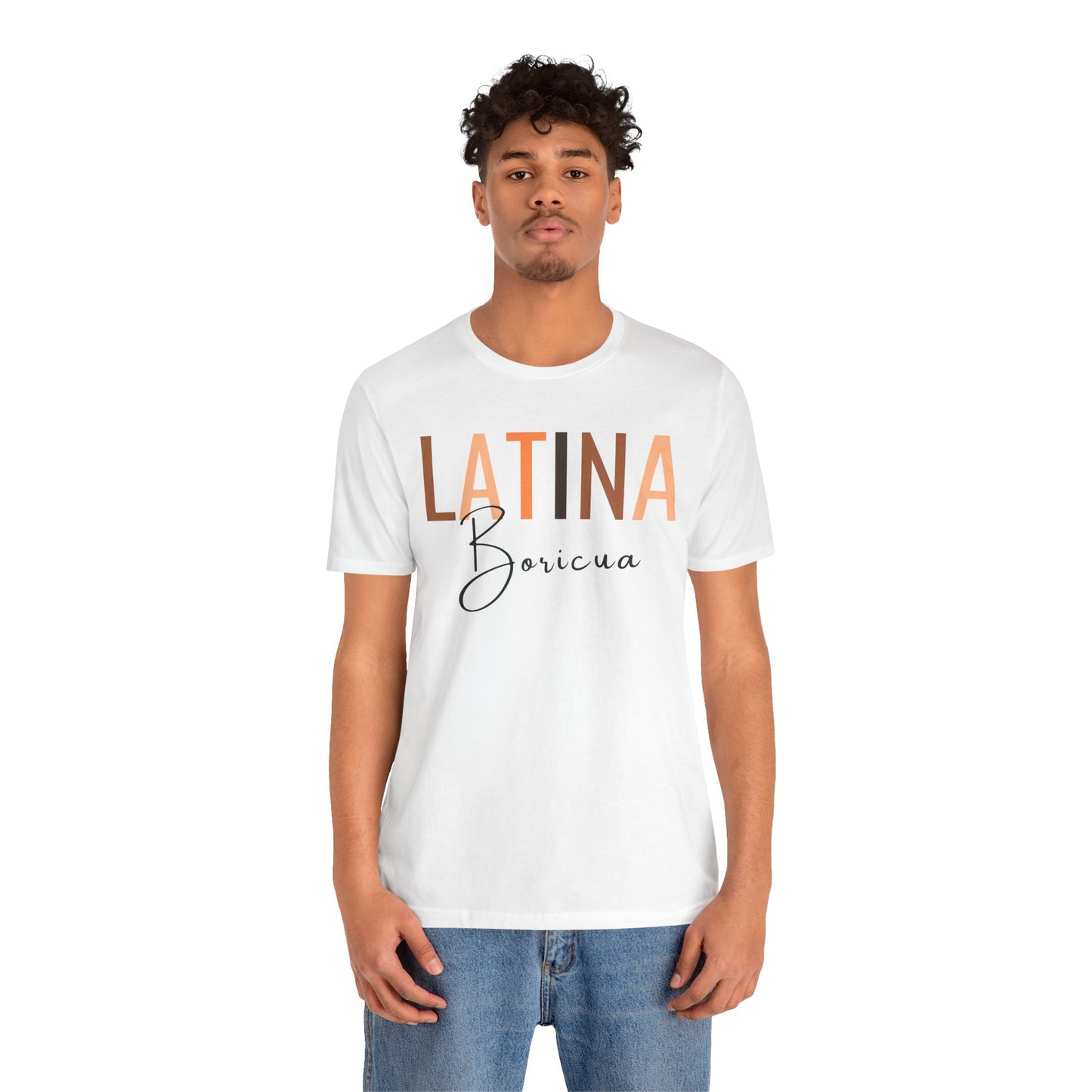 Latina Boricua, Shirt with Black Font