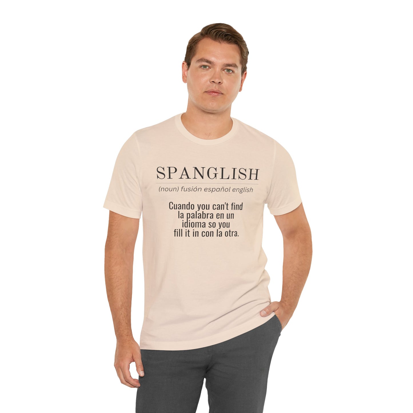 Spanglish Definition Shirt | Bilingual Pride Graphic Tee