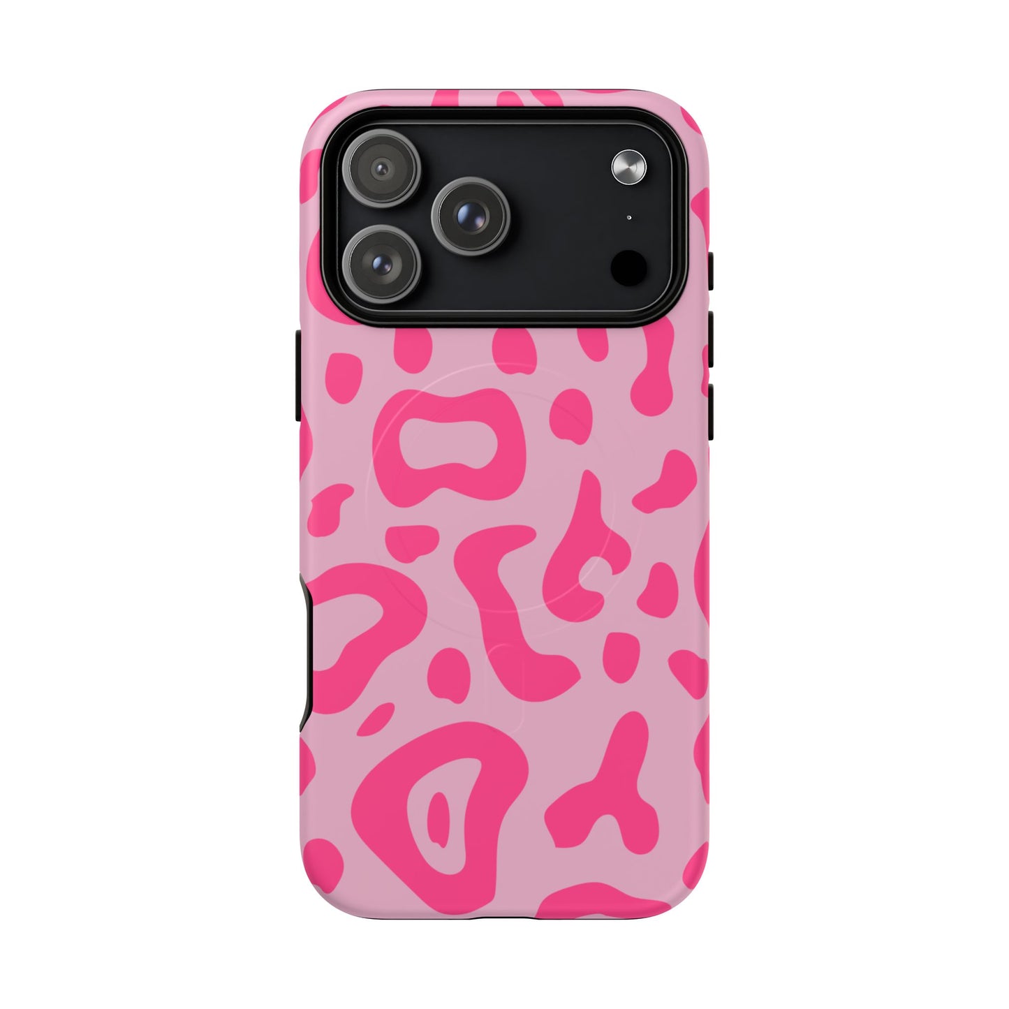 Rosé Wild MagSafe Phone Case — Pink Leopard Pattern Tough Protective Cover