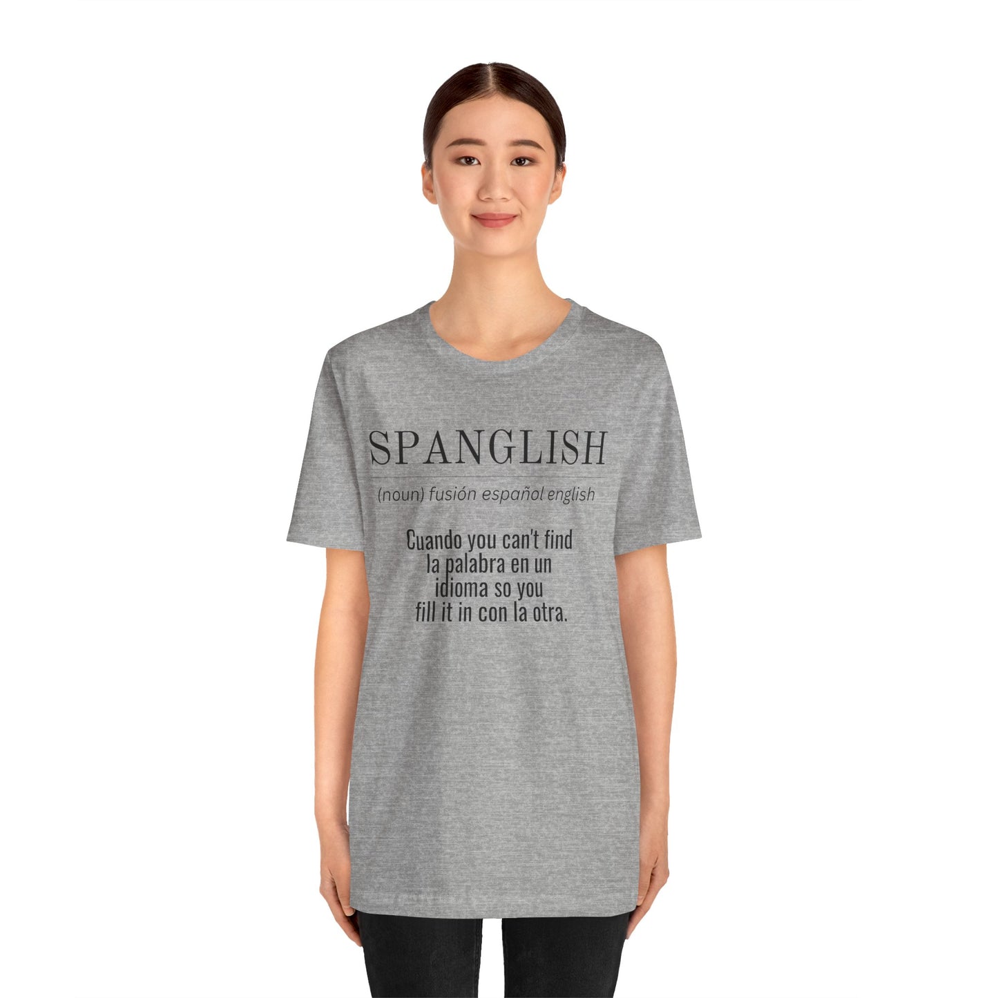 Spanglish Definition Shirt | Bilingual Pride Graphic Tee