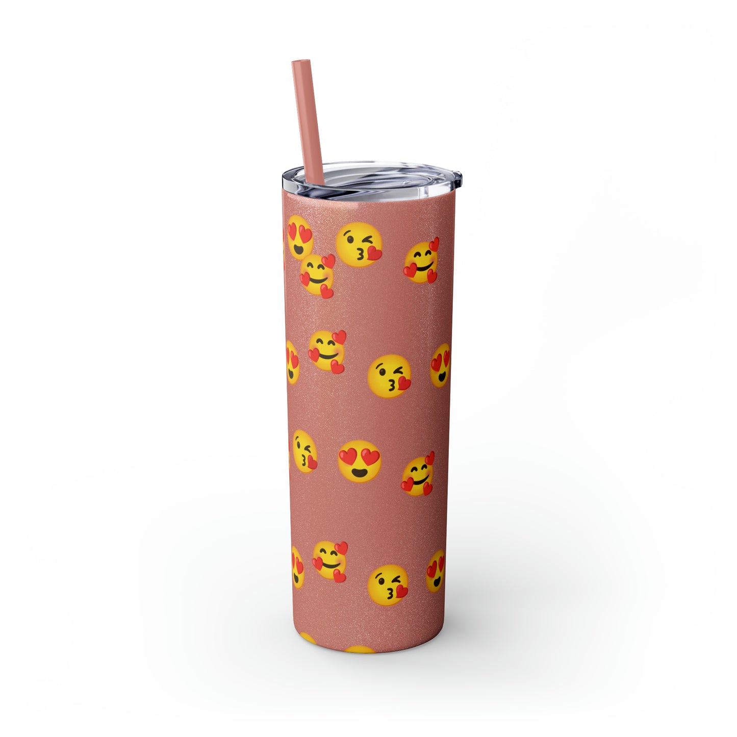 Love Emoji Tumbler with Straw, 20oz