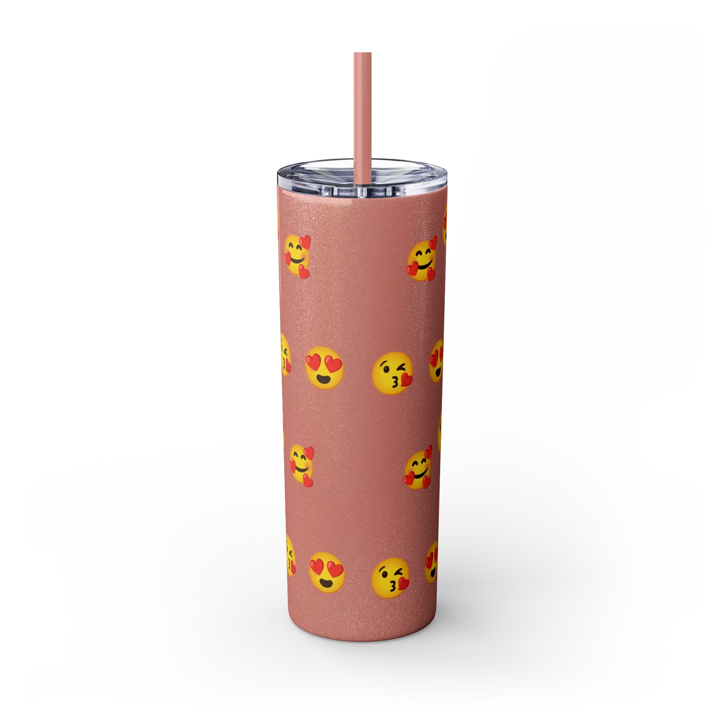 Love Emoji Tumbler with Straw, 20oz