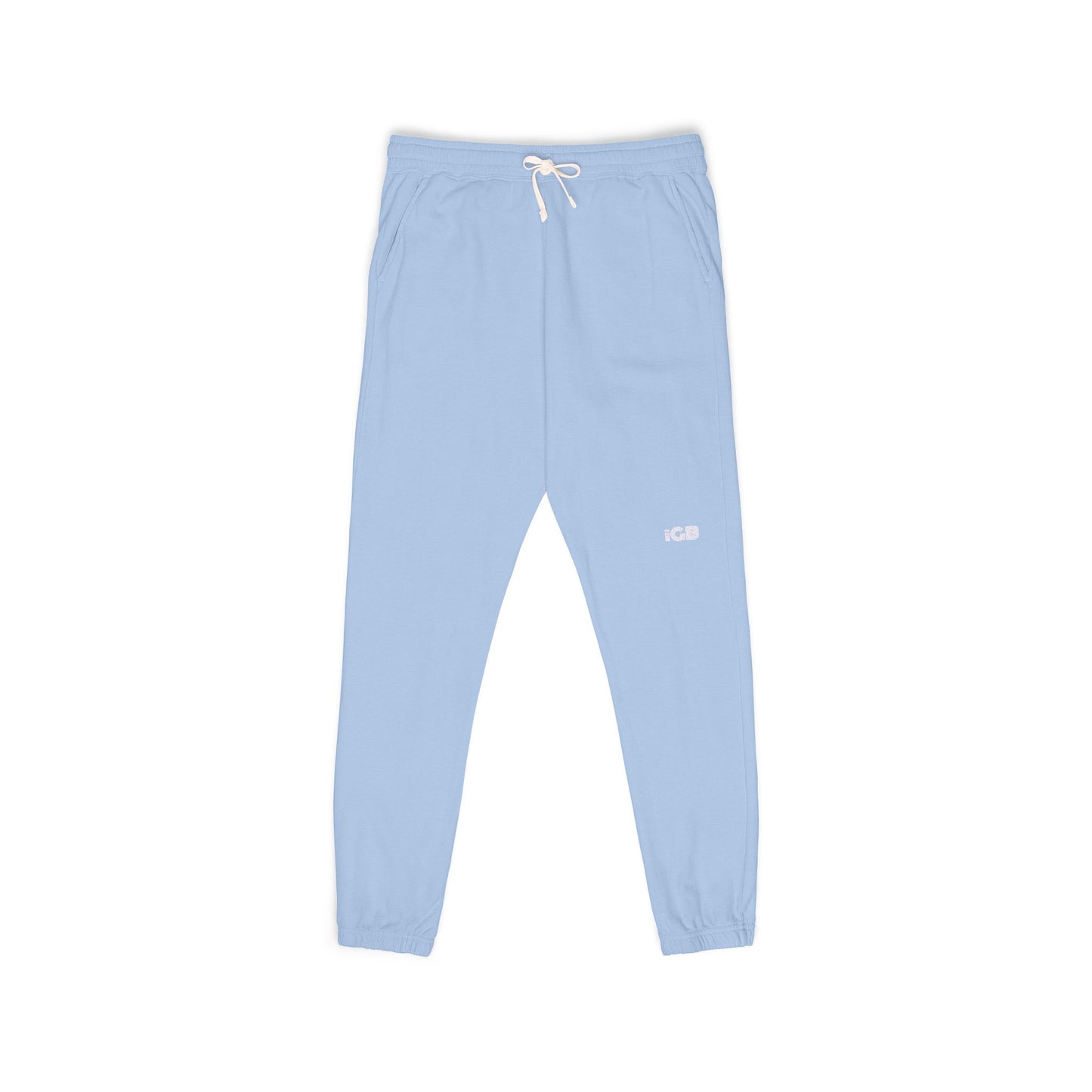 iGB Fits Cozy Unisex Garment-Dyed Fleece Sweatpants | Relaxed Lounge Wear for Home, Travel, Gifts, Special Occasions, Everyday Comfort