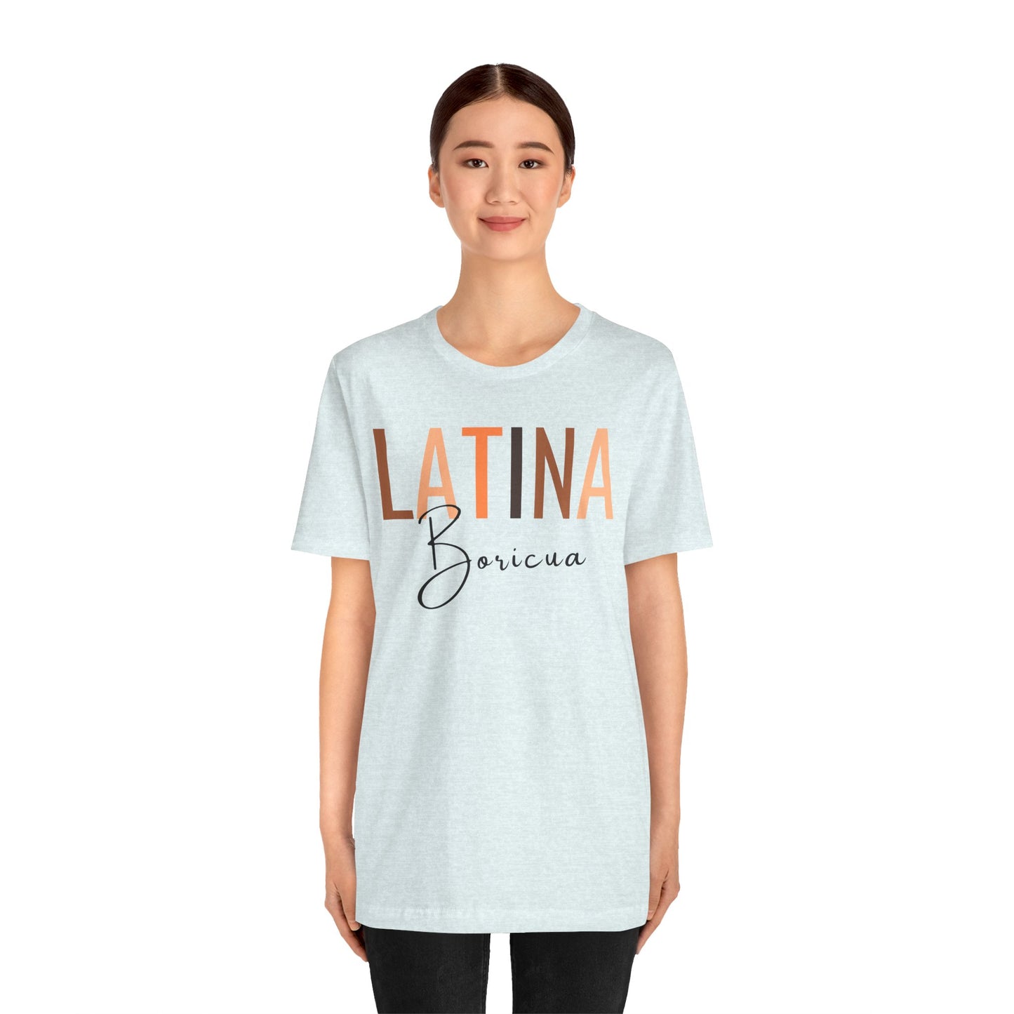 Latina Boricua, Shirt with Black Font