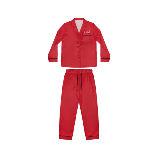 "Dad" Satin Red Pajamas