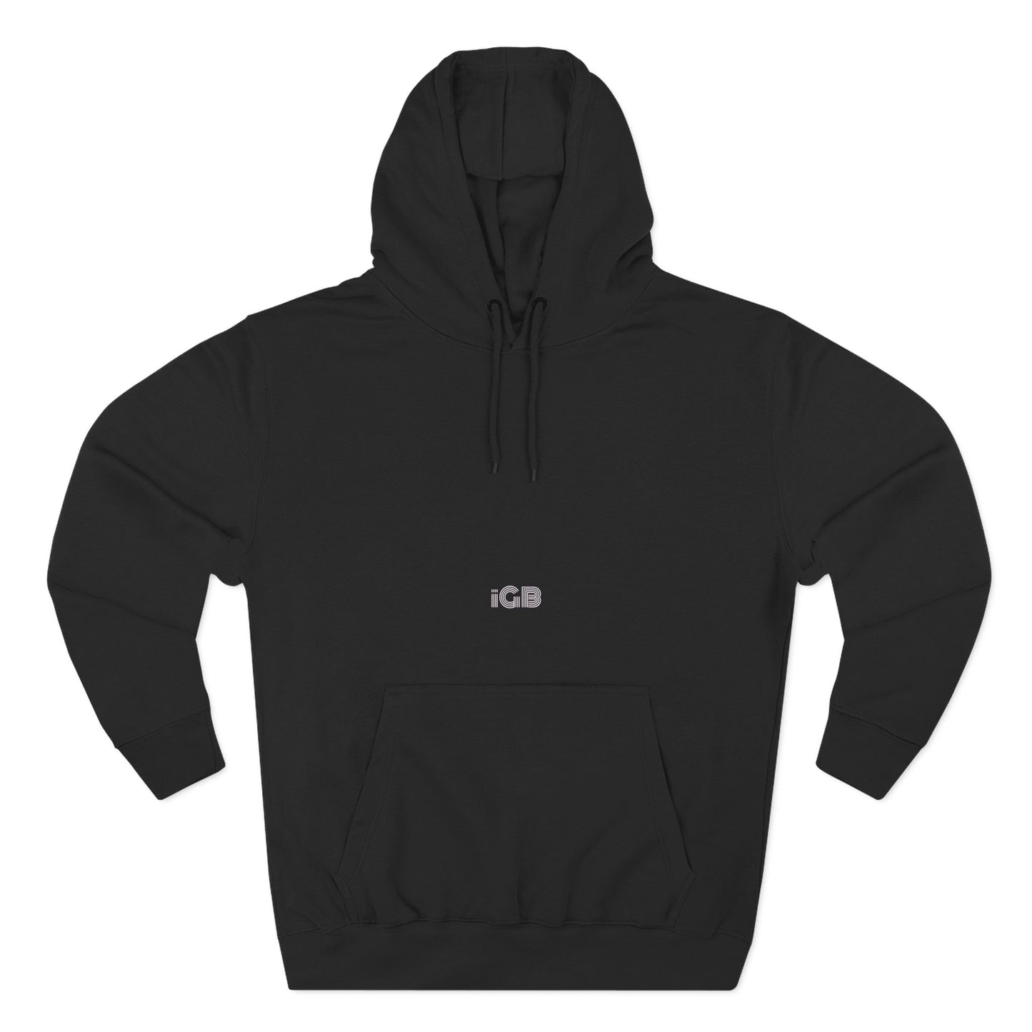 iGB Fits Cozy Three-Panel Fleece Hoodie, Casual Wear, Unisex Fashion, Gift for Her/Him, Fall/Winter Apparel, Comfortable Layering