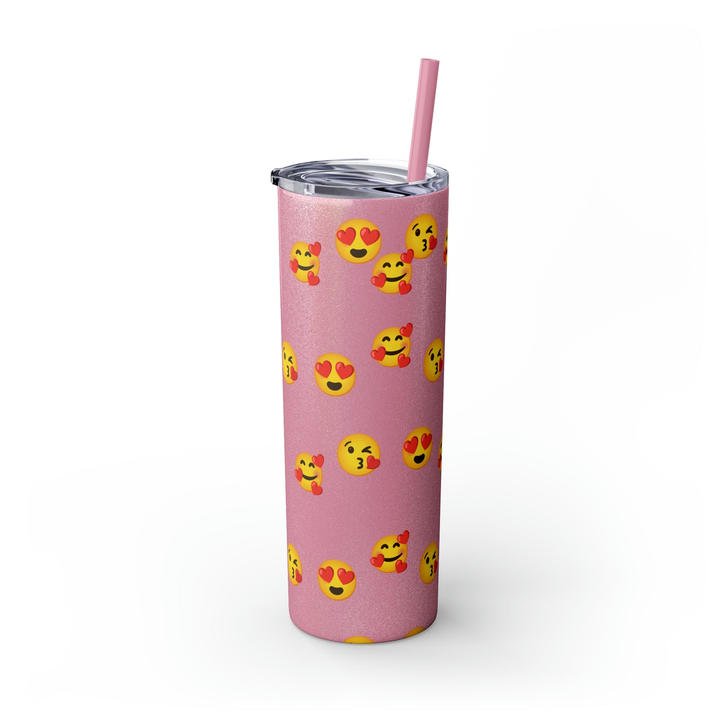 Love Emoji Tumbler with Straw, 20oz