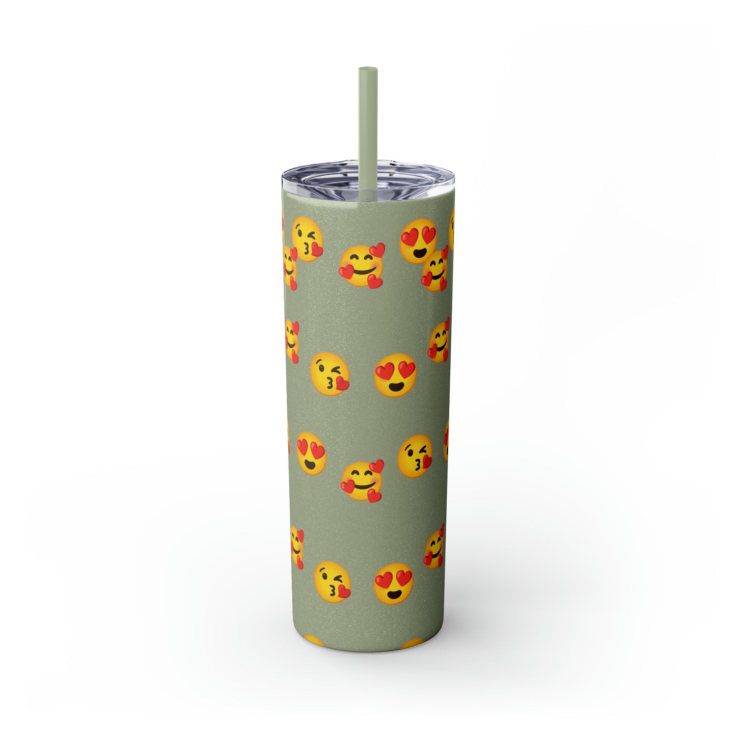 Love Emoji Tumbler with Straw, 20oz