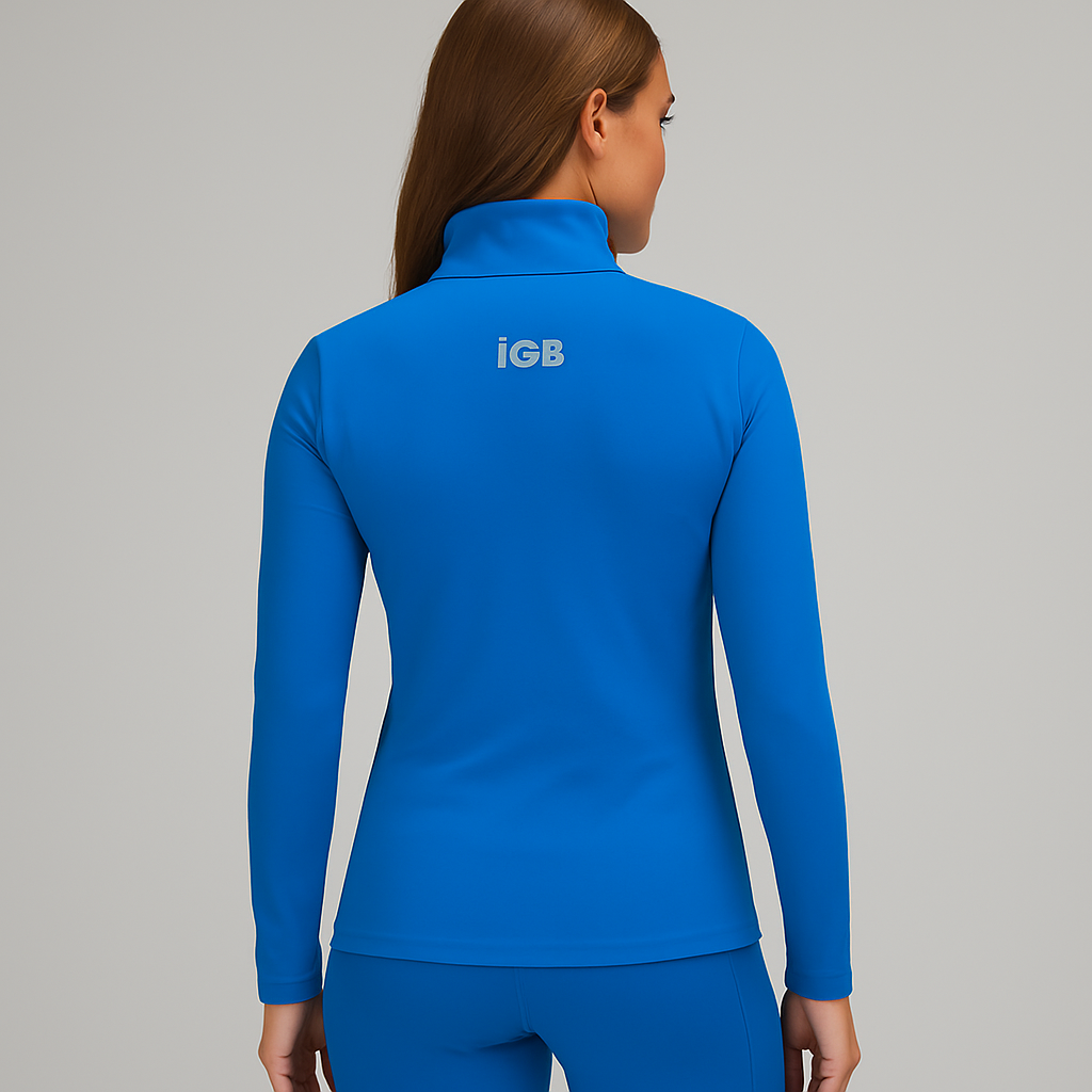 iGB Fits Ladies Quarter-Zip Pullover | Cozy, Stylish Activewear for All Seasons, Perfect for Workouts, Casual Outings, Gift for Her, Marathon Gear