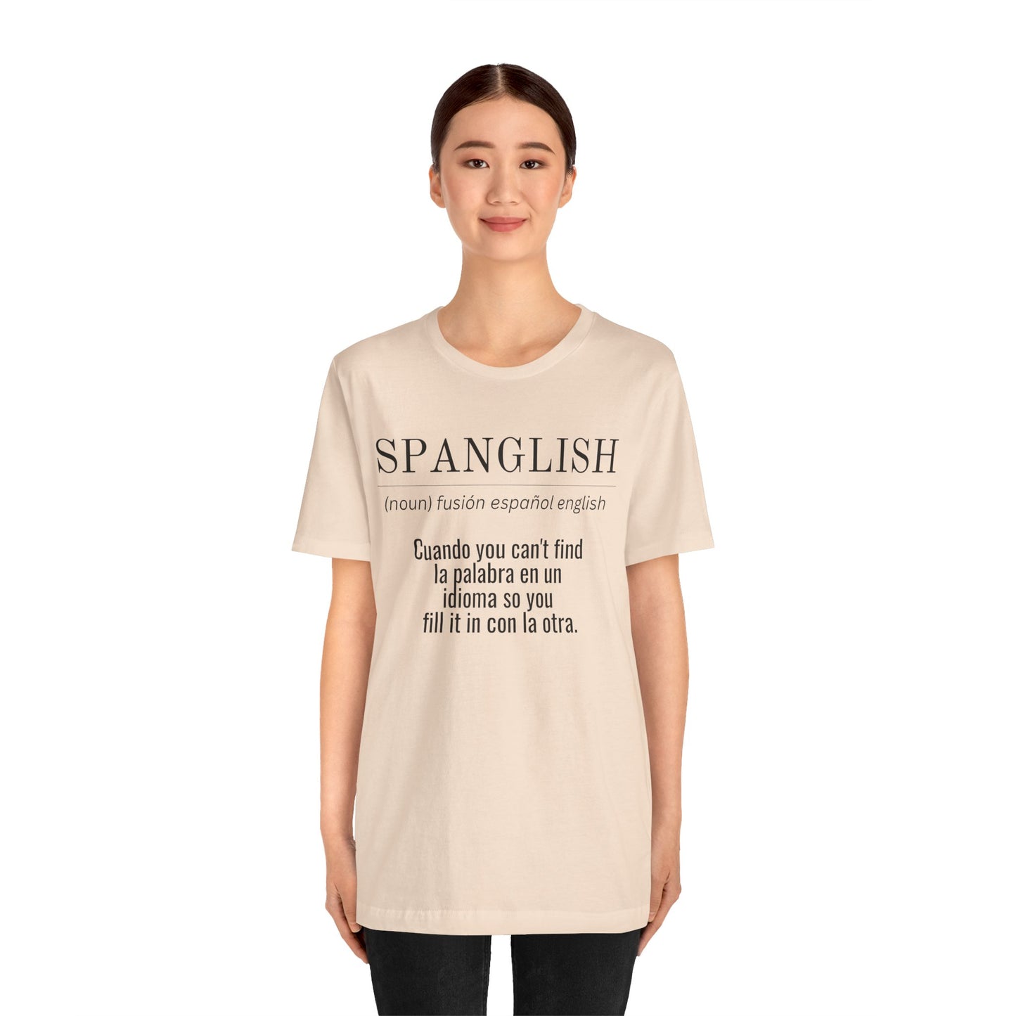 Spanglish Definition Shirt | Bilingual Pride Graphic Tee