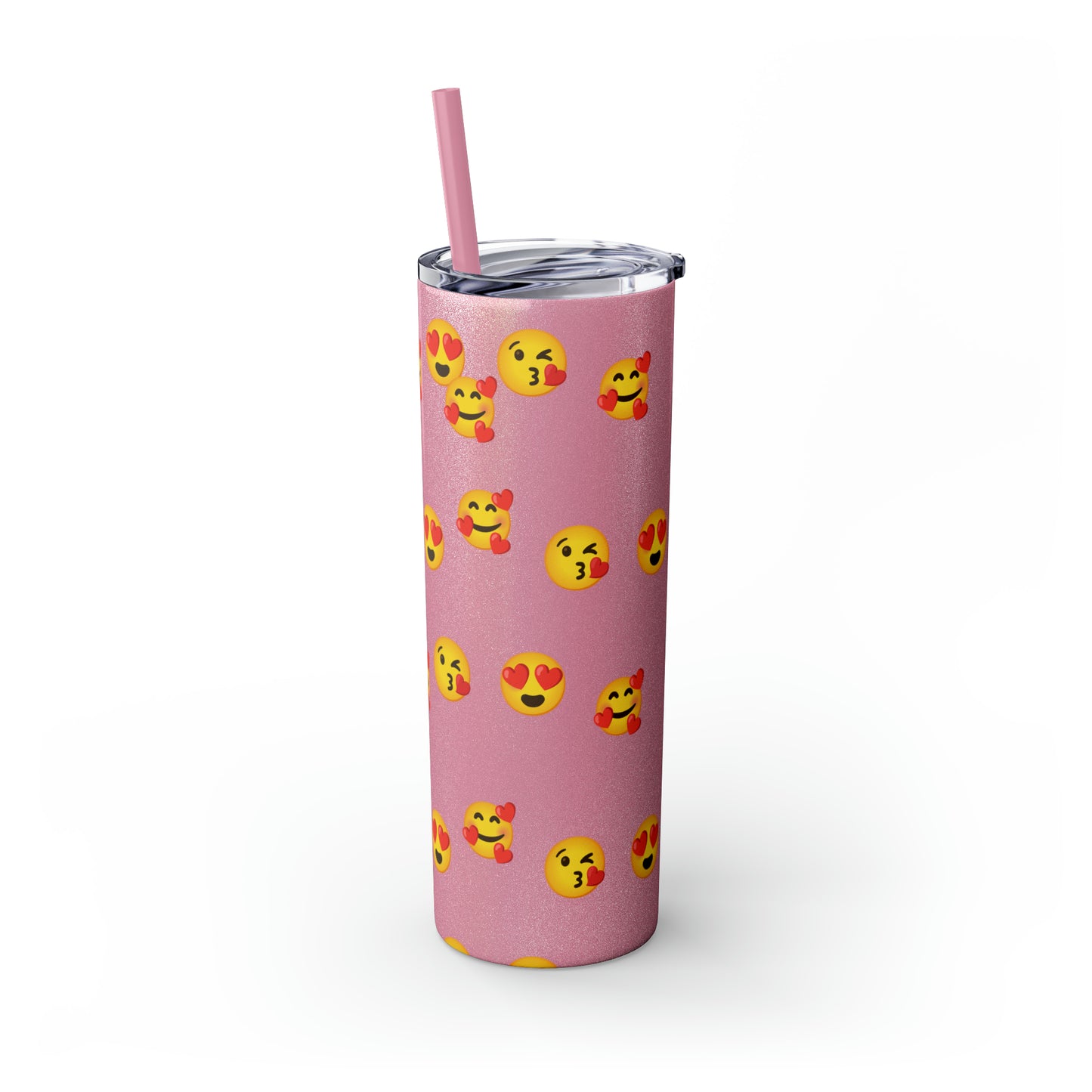 Love Emoji Tumbler with Straw, 20oz