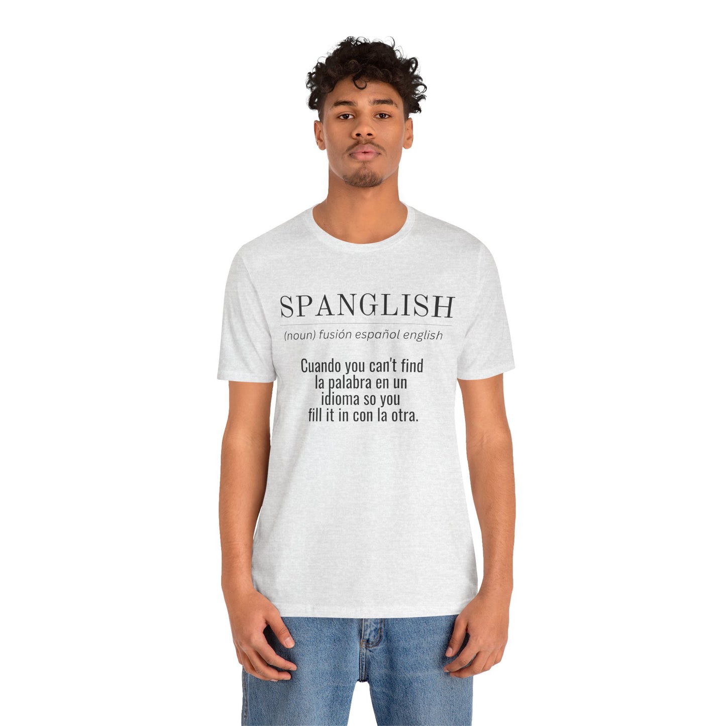Spanglish Definition Shirt | Bilingual Pride Graphic Tee