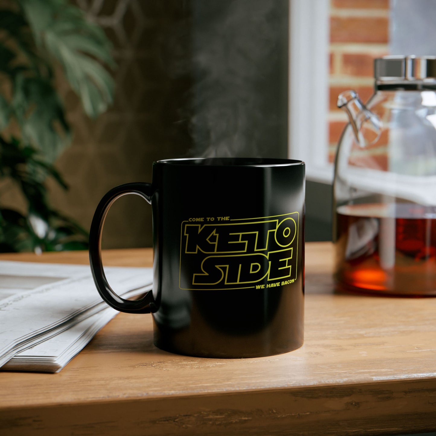 Keto Dark Side Mug for Coffee Lovers, Custom Gift, Unique Design, Perfect for Home or Office, Great for Birthdays, Holidays