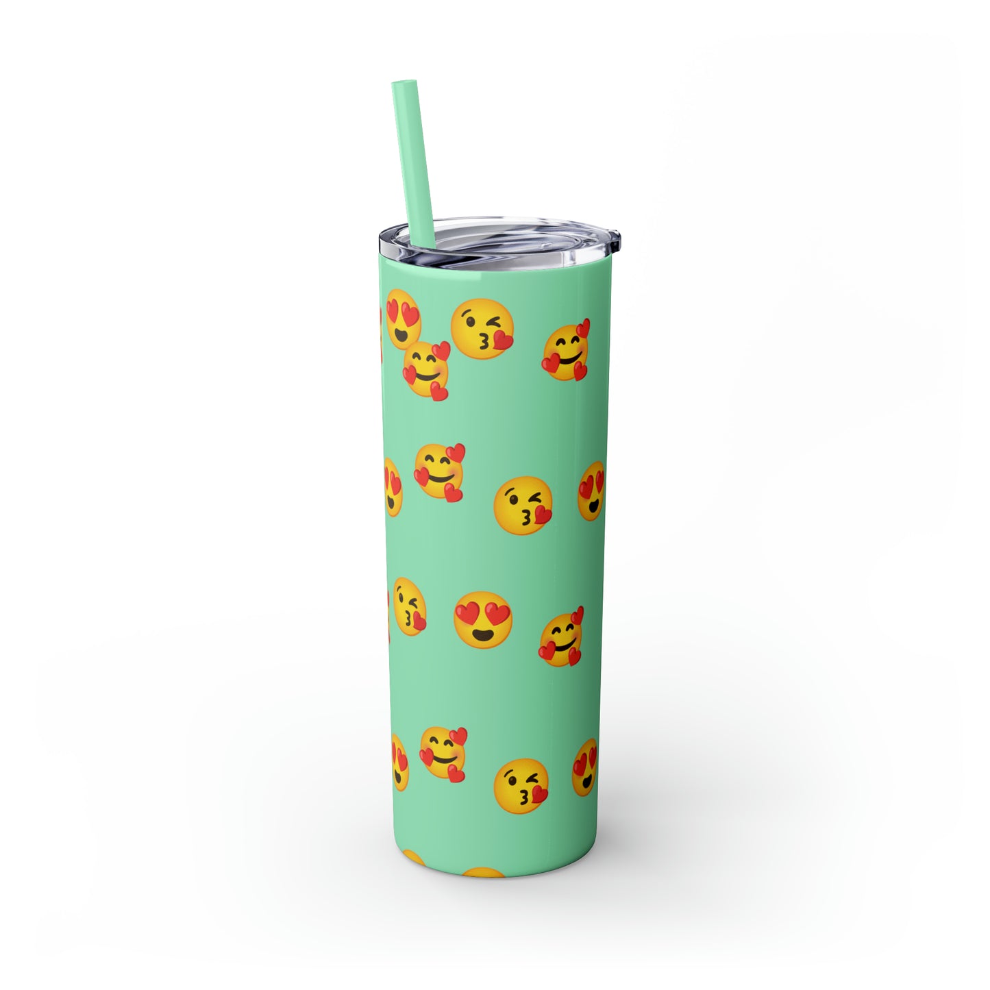 Love Emoji Tumbler with Straw, 20oz