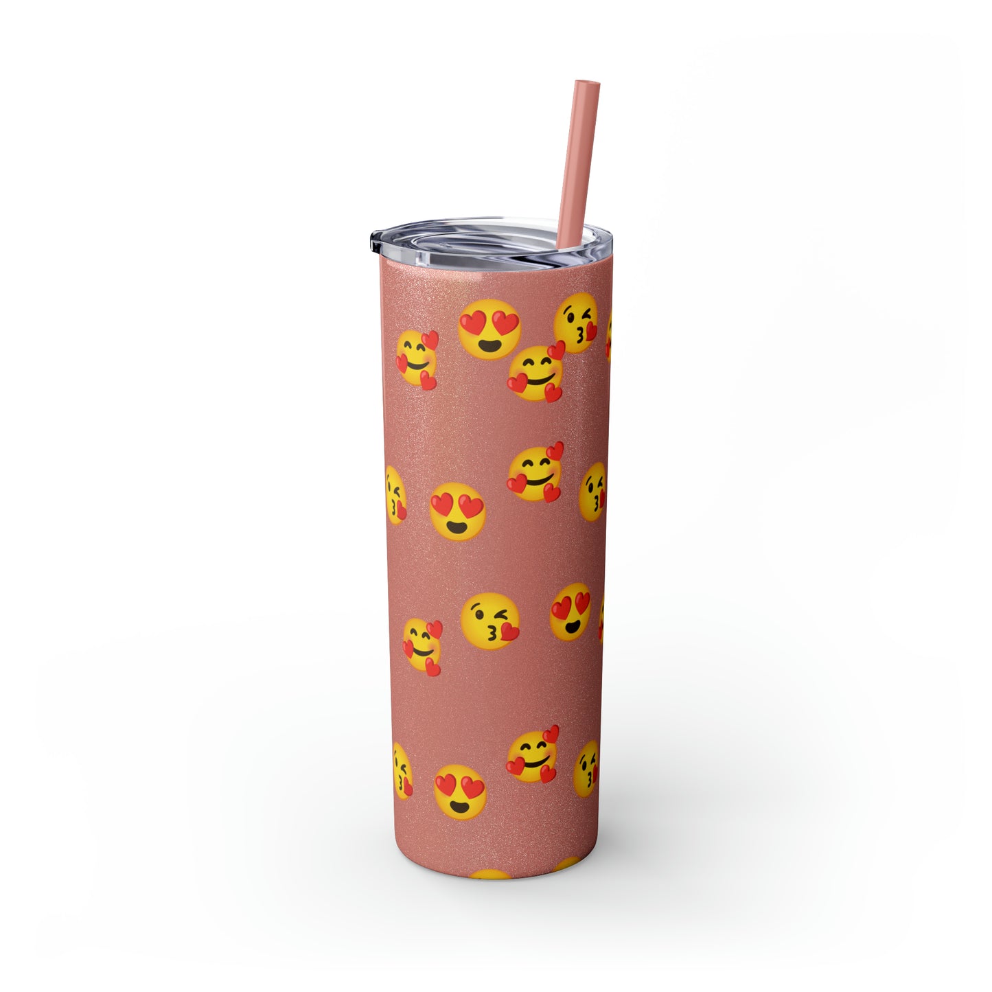 Love Emoji Tumbler with Straw, 20oz
