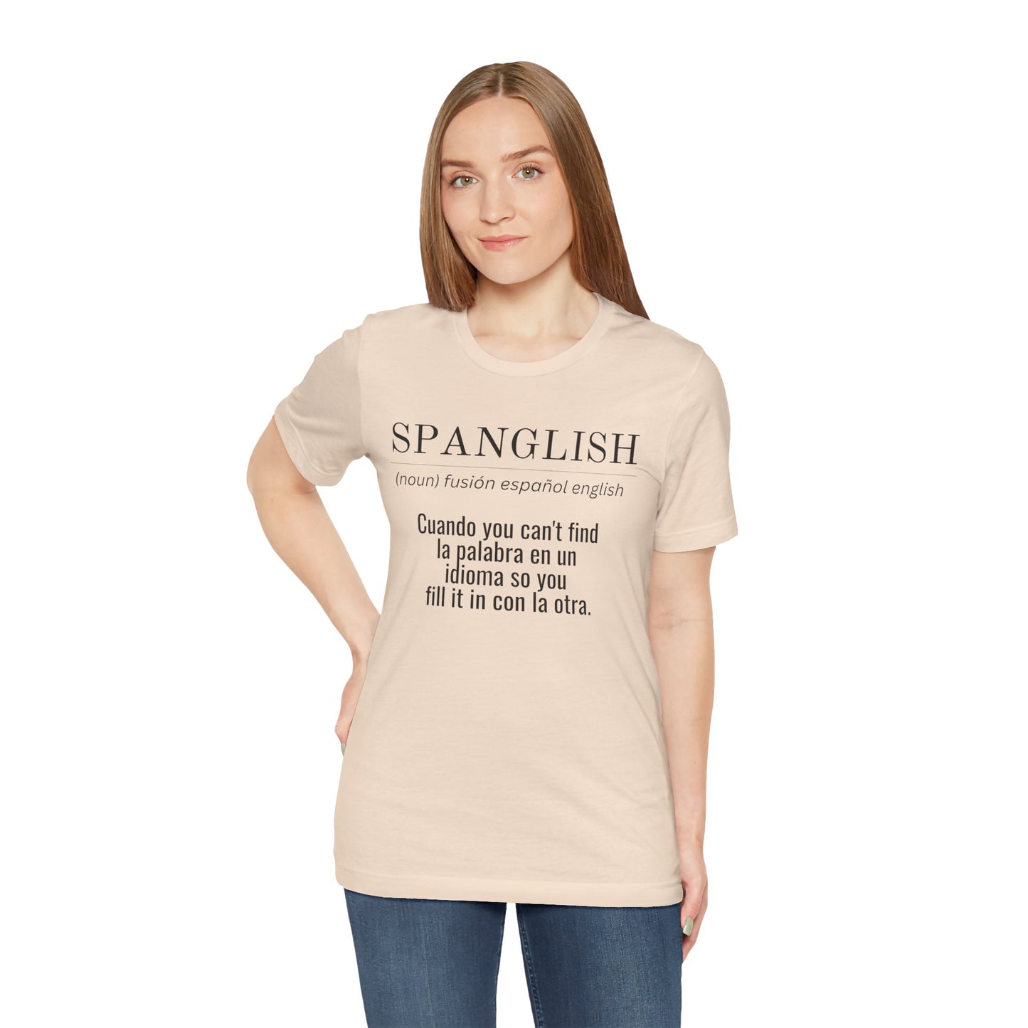 Spanglish Definition Shirt | Bilingual Pride Graphic Tee