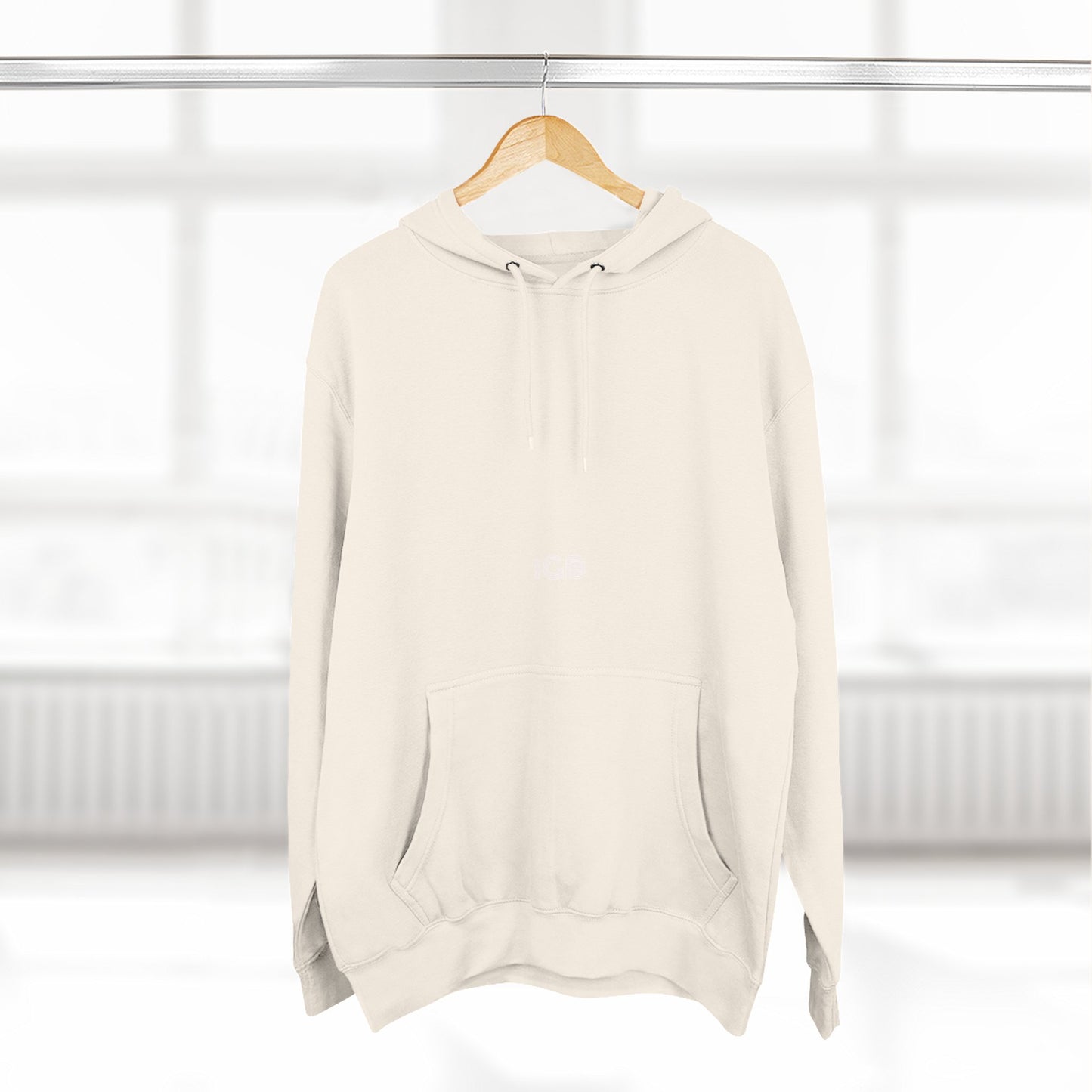 iGB Fits Cozy Three-Panel Fleece Hoodie, Casual Wear, Unisex Fashion, Gift for Her/Him, Fall/Winter Apparel, Comfortable Layering