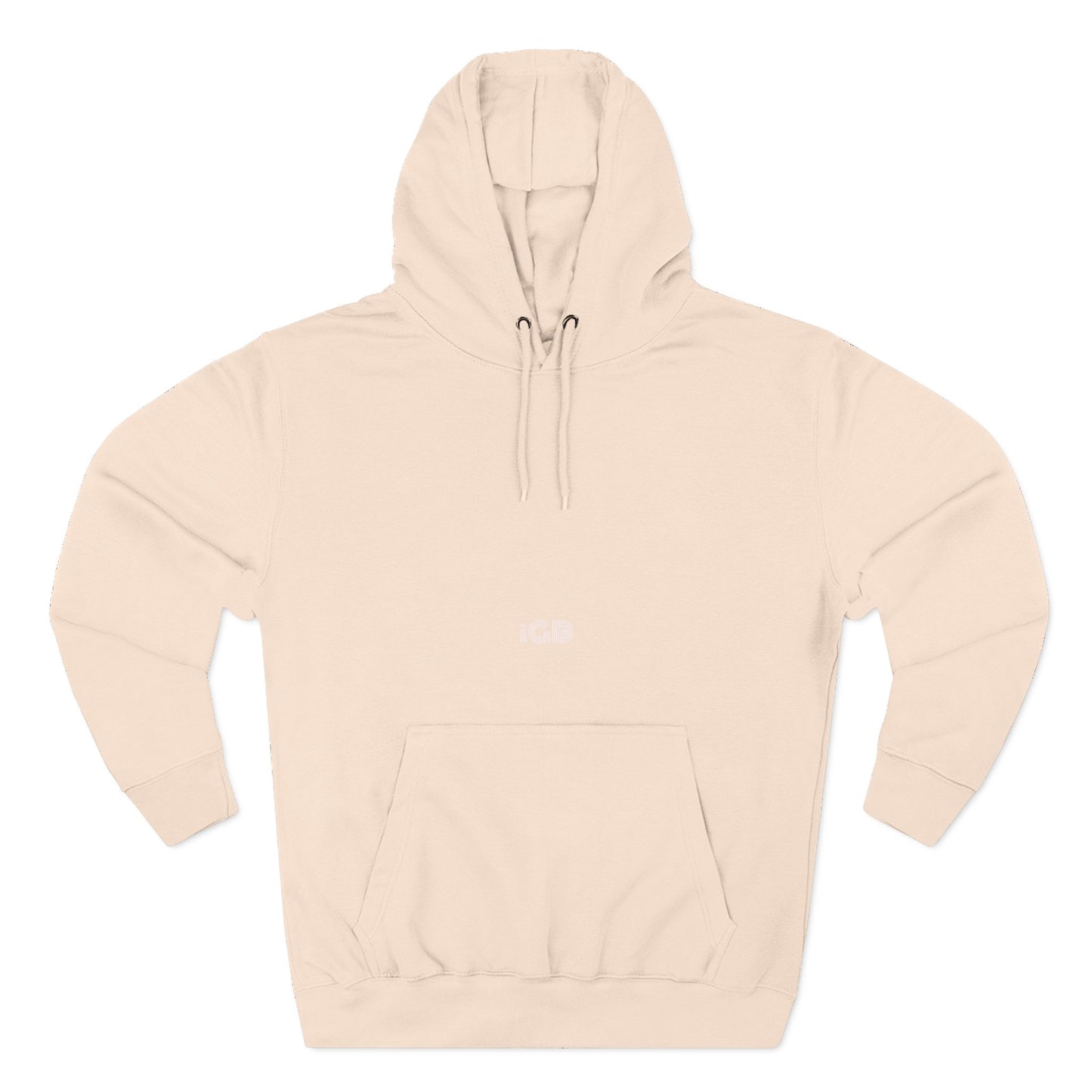 iGB Fits Cozy Three-Panel Fleece Hoodie, Casual Wear, Unisex Fashion, Gift for Her/Him, Fall/Winter Apparel, Comfortable Layering